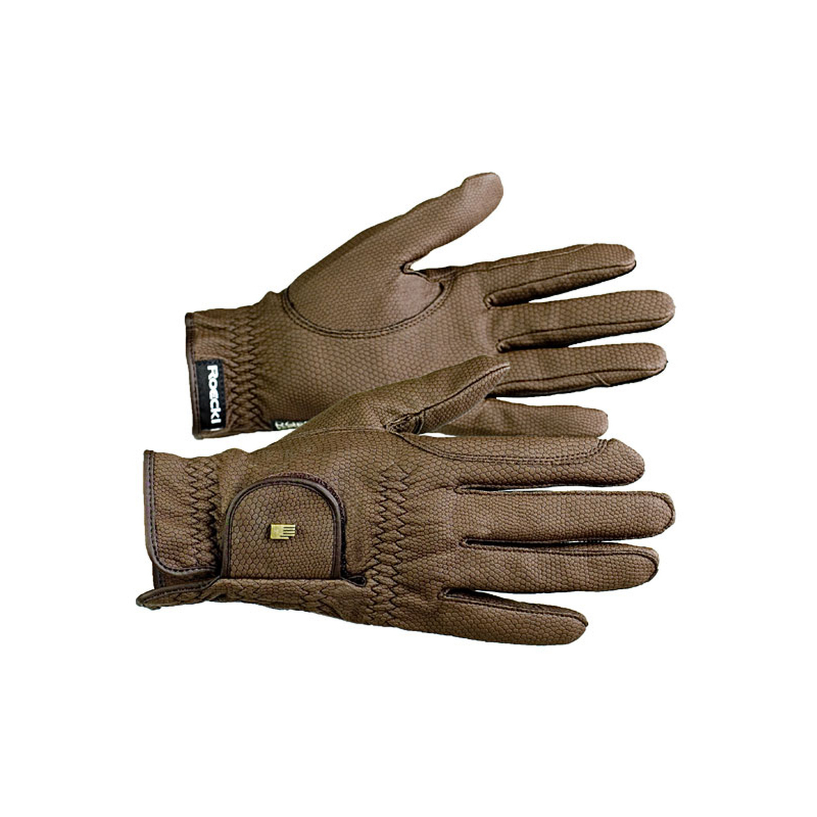 Dark Brown Roeckl Roeck Grip Fleece Handschuhe