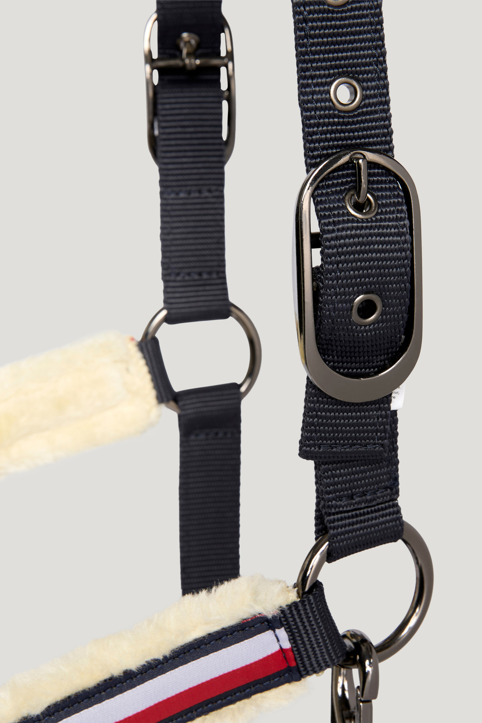 Tommy Hilfiger Equestrian Yale Set Halfter mit Kunstfell und F&uuml;hrstrick