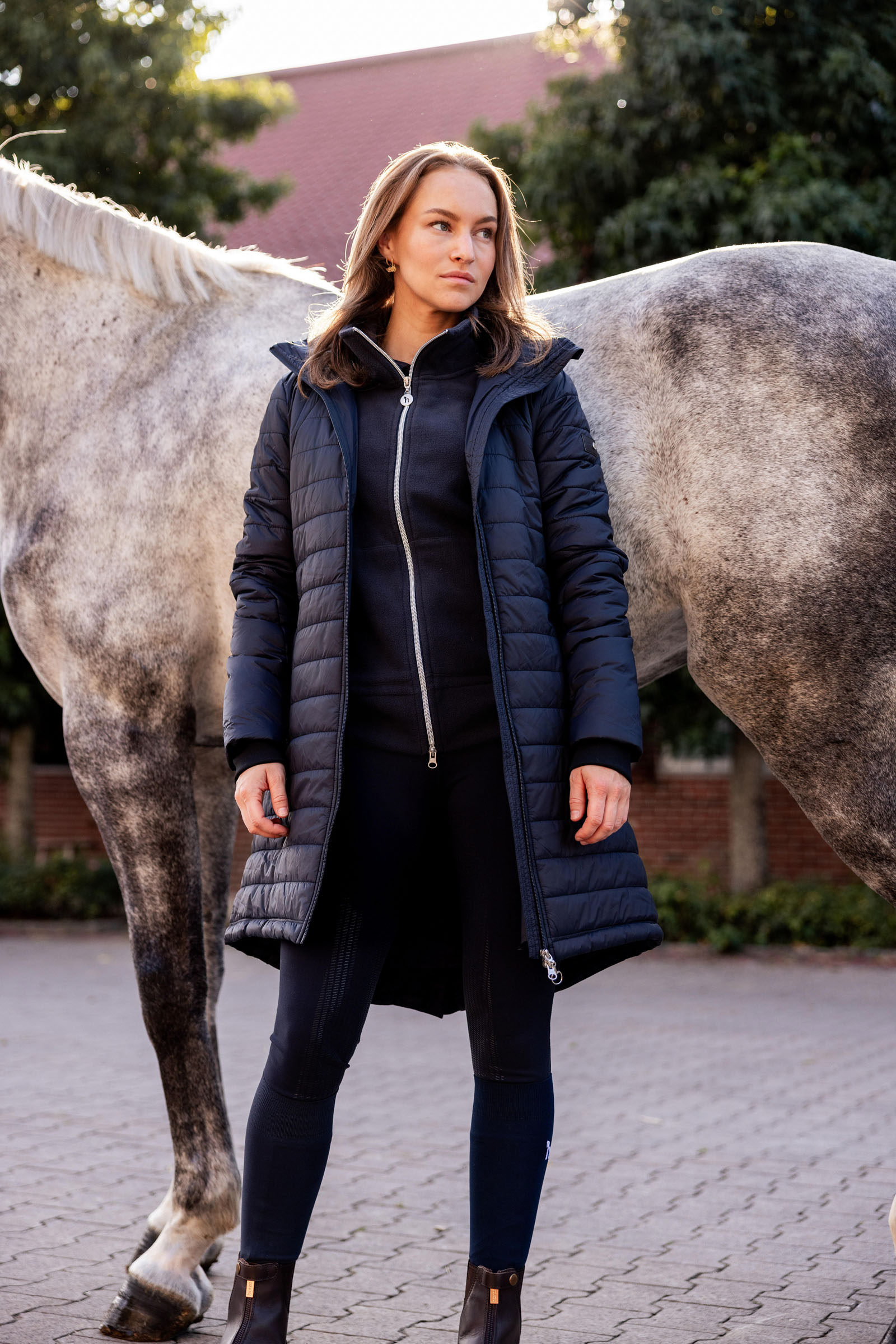 Horze Charlotte lange Damen Reitjacke