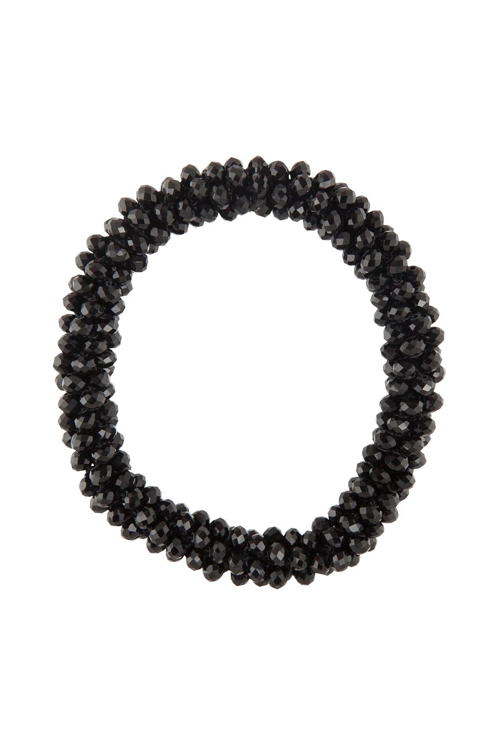 Black BR Kiki Scrunchie mit Kristallverzierung