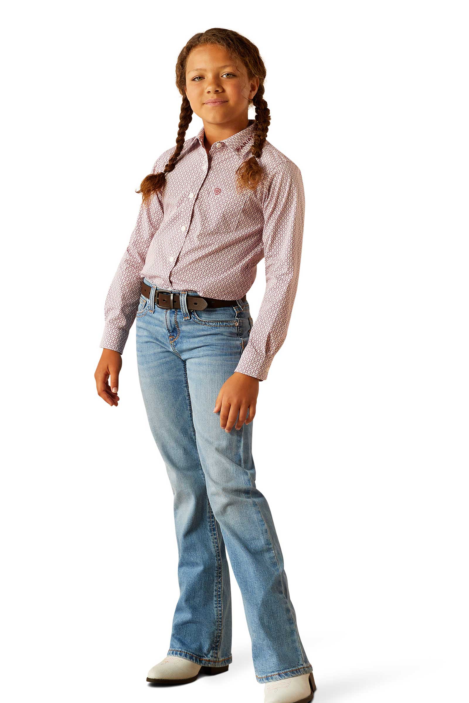 Ariat Team Kirby Kinder Westernhemd mit langen Ärmeln