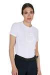 Equestro SS2026 Damen Baumwoll T-Shirt mit Glossy Logo