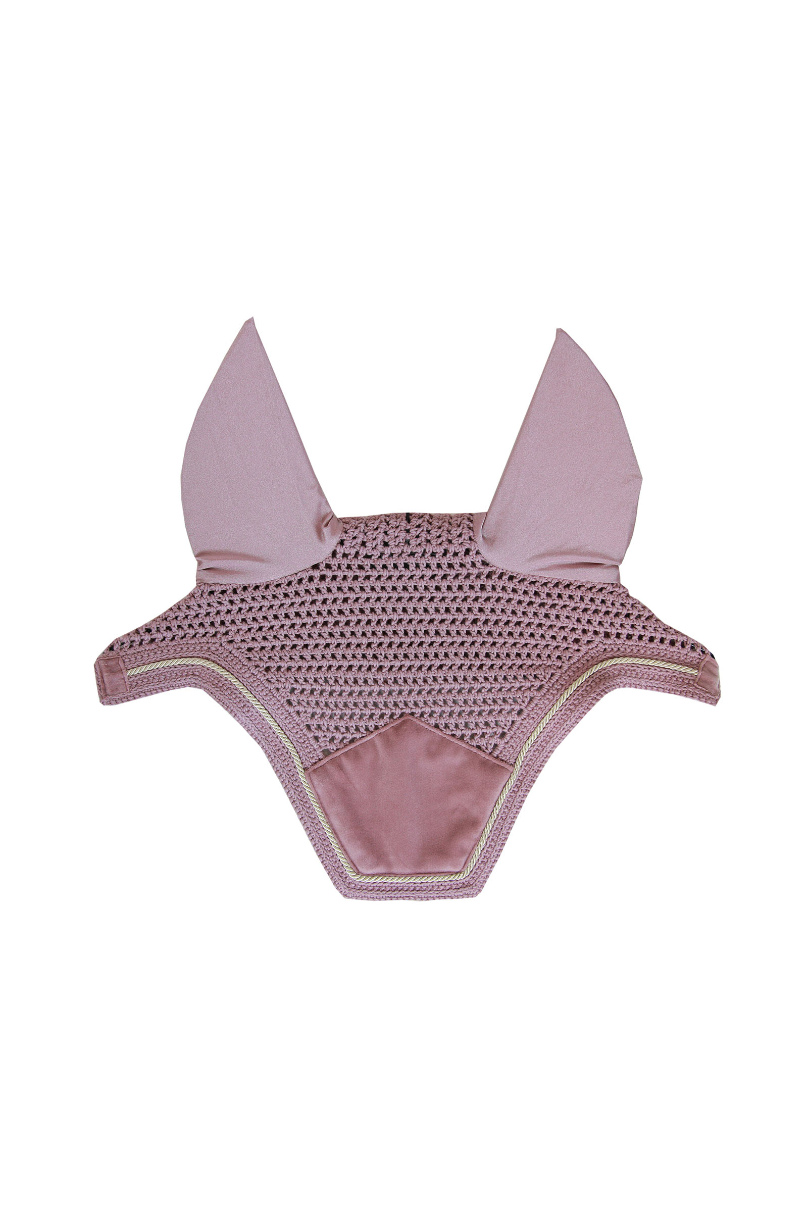 Old Rose Pink Kentucky Horsewear Wellington Velvet Fliegenhaube