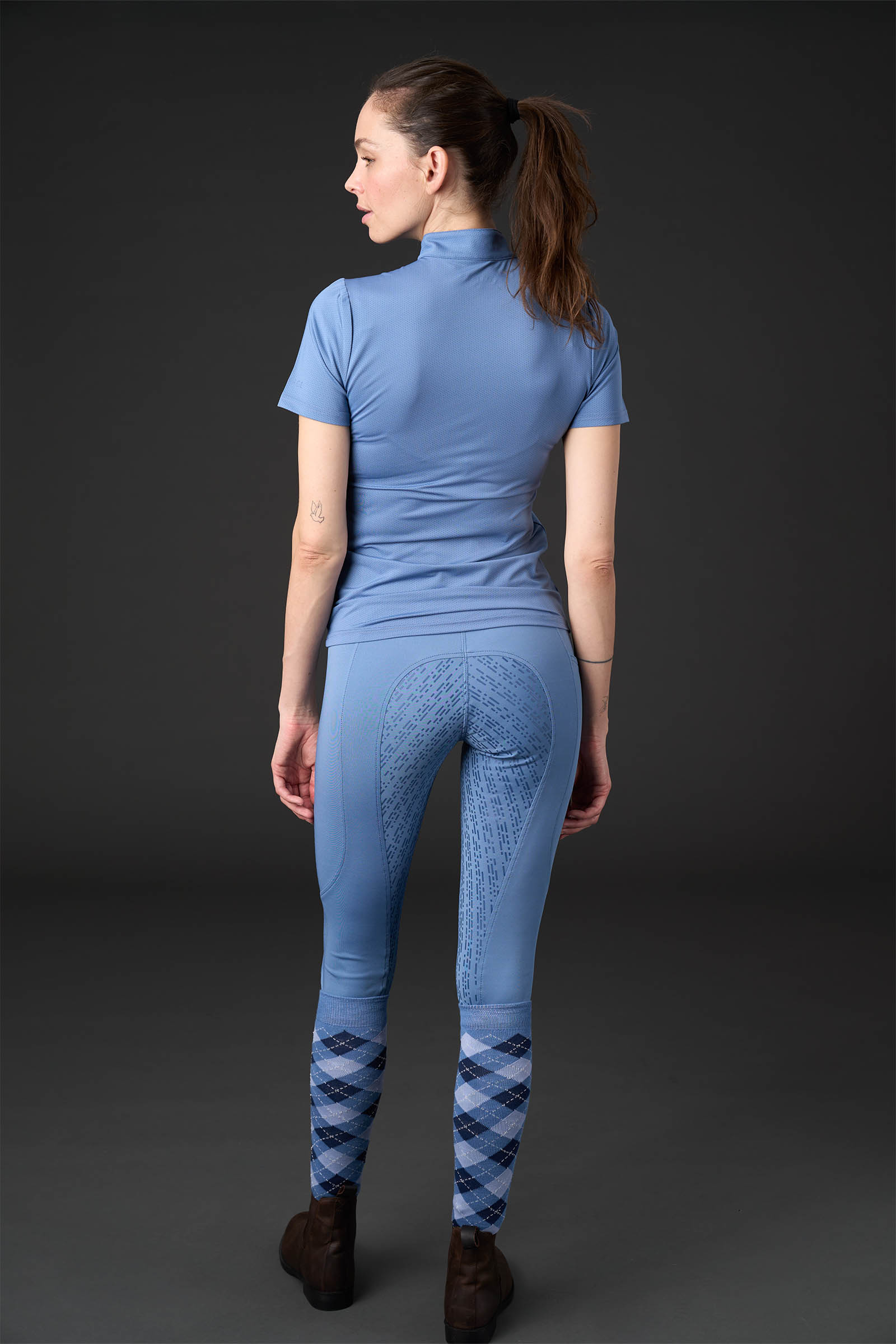 Equipage Hasty Damen Reitbluse mit 1/2 Rei&szlig;verschlu&szlig;