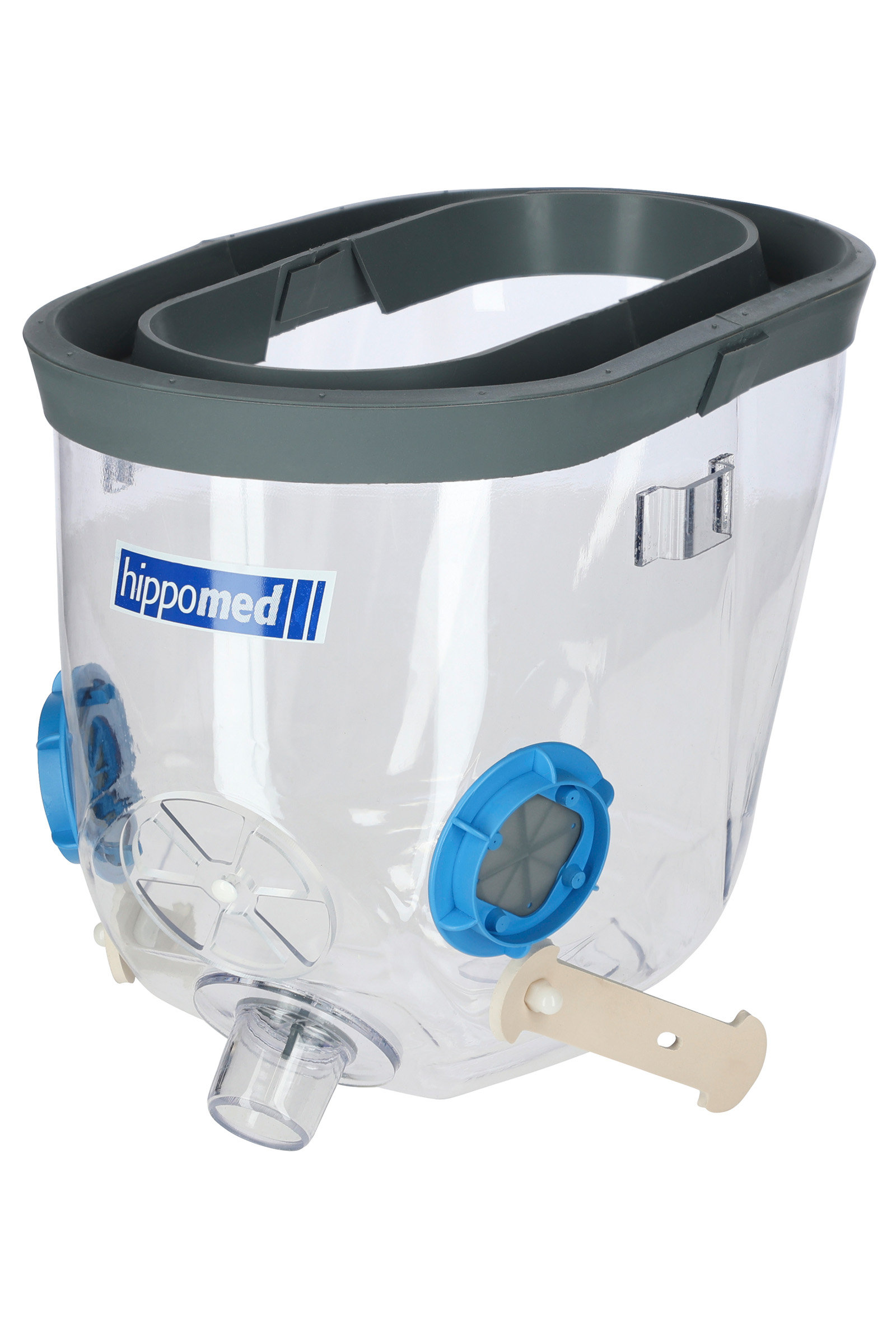 Hippomed Inhalationsmaske inkl. Zubehör für AirOne Flex, Kaltblut