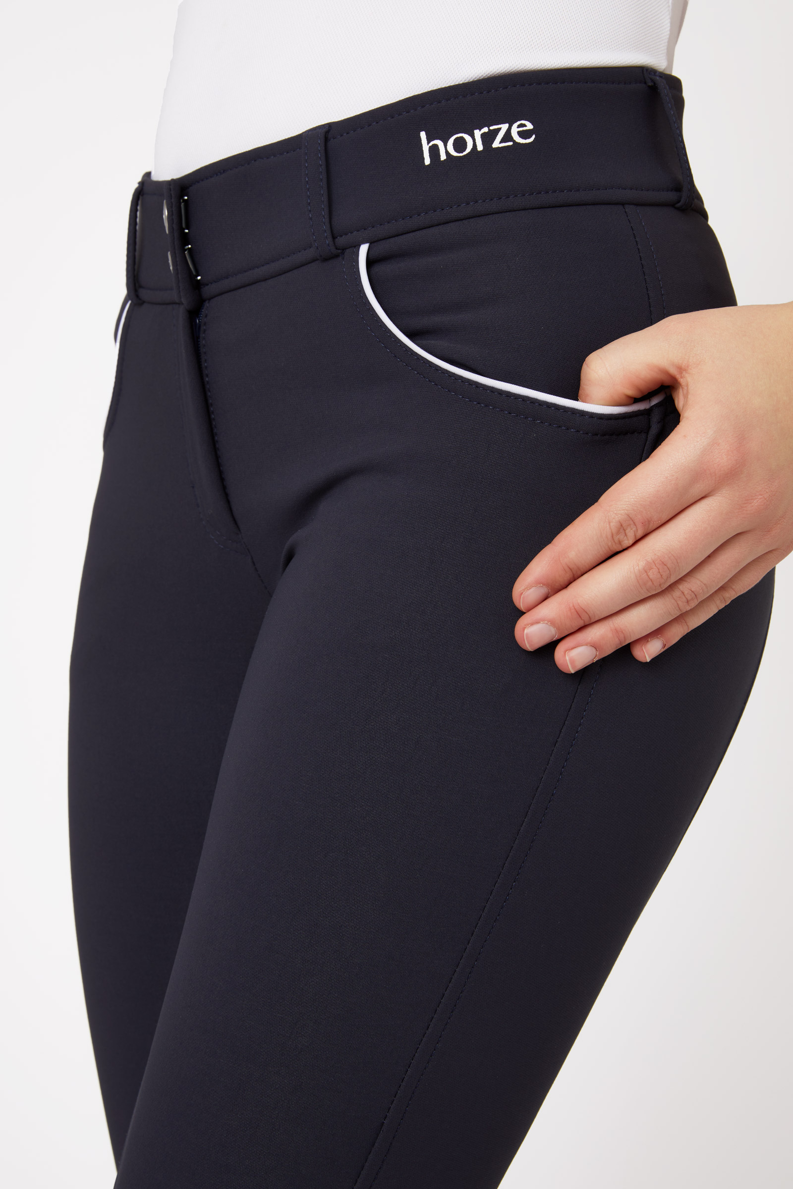 Horze Nordic Performance Damen-Vollbesatzreithose mit Silikongrip, UPF 50+