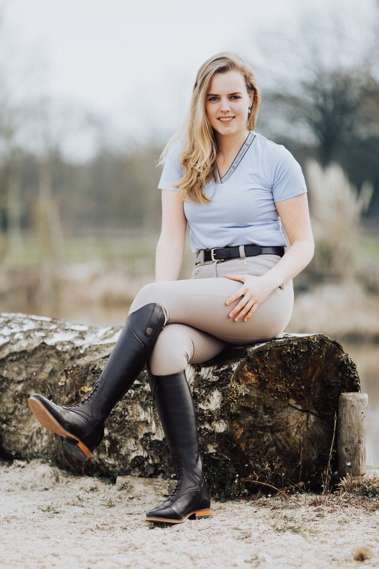 Mountain Horse Diana Damen Reithose mit Kniebesatz