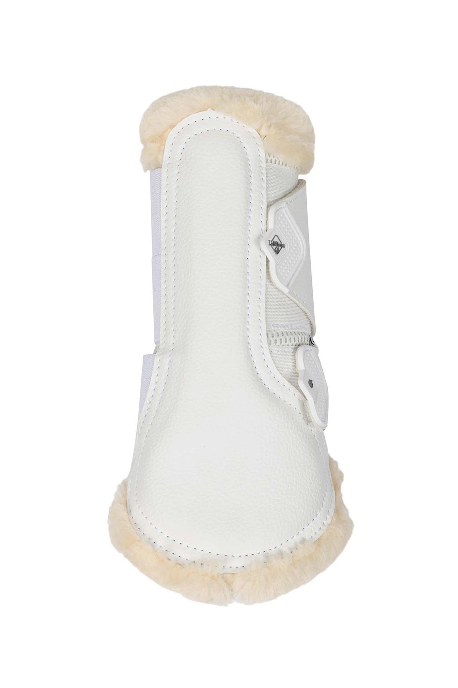 White/Natural LeMieux Mesh Gamaschen mit Fleece Einfassung