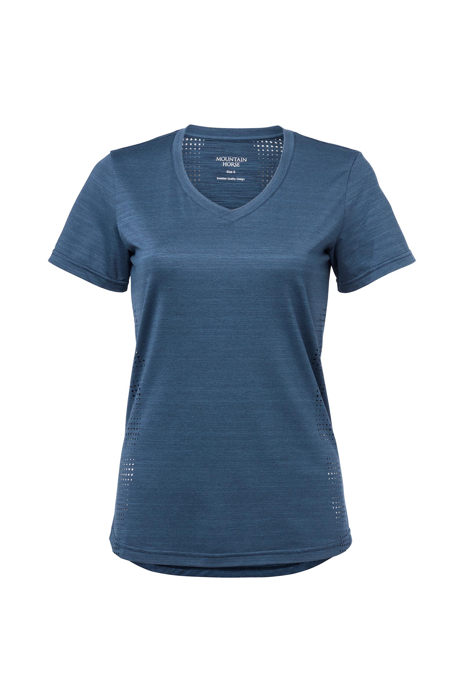 Navy Mountain Horse Aztec Damen T Shirt