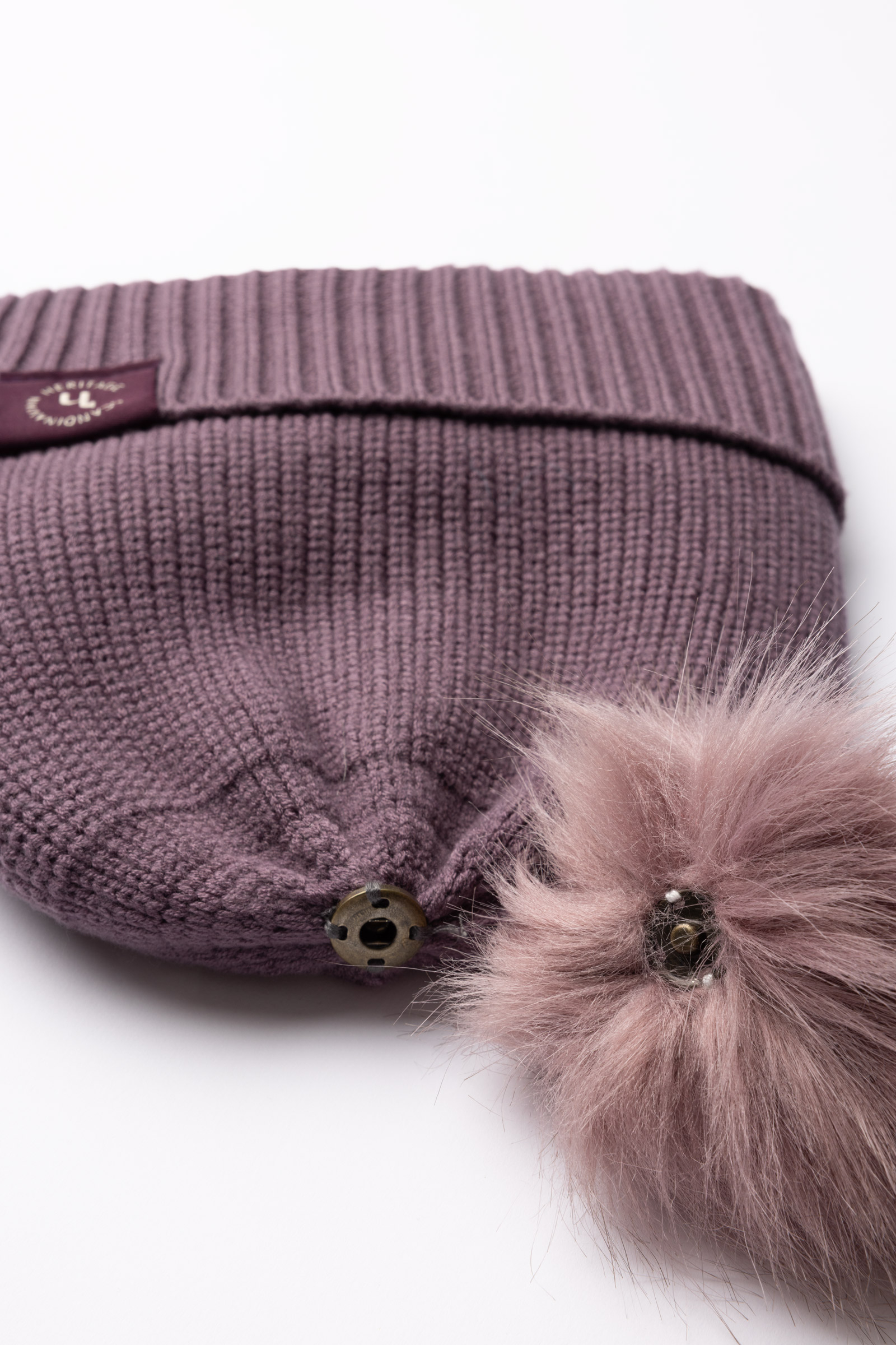 Horze Noa Kinder gestrickte Mütze mit abnehmbarem Bommel