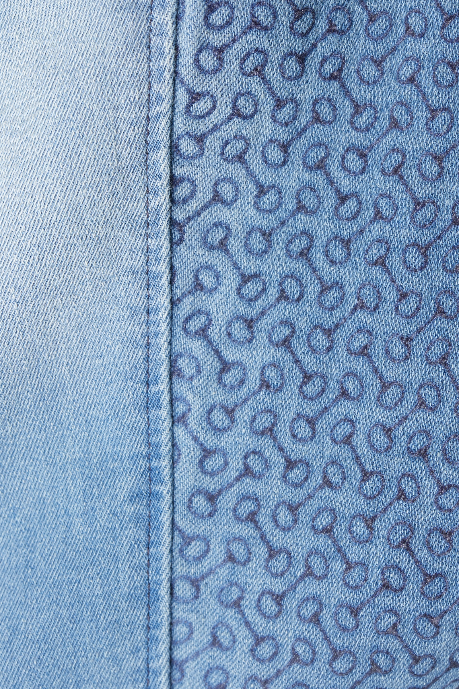 Horze Kaia Damen Reithose aus Vollbesatz in Jeansoptik mit Silikon Grip und hohem Bund