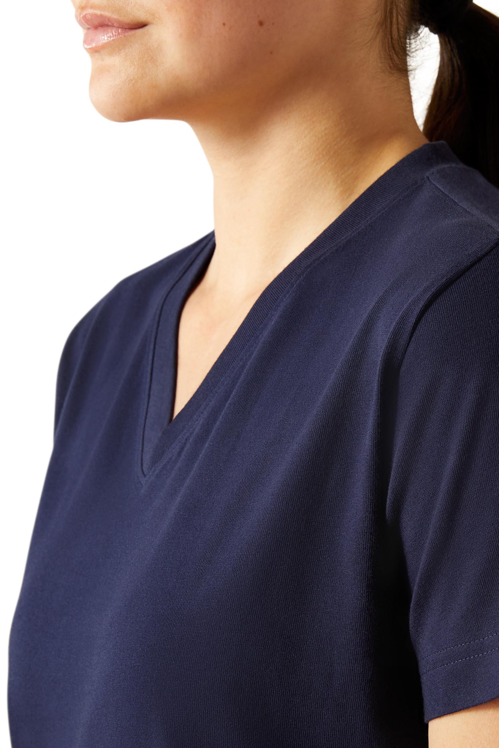 Ariat Damen Rebar Cotton Strong Standard V-Neck T-Shirt  