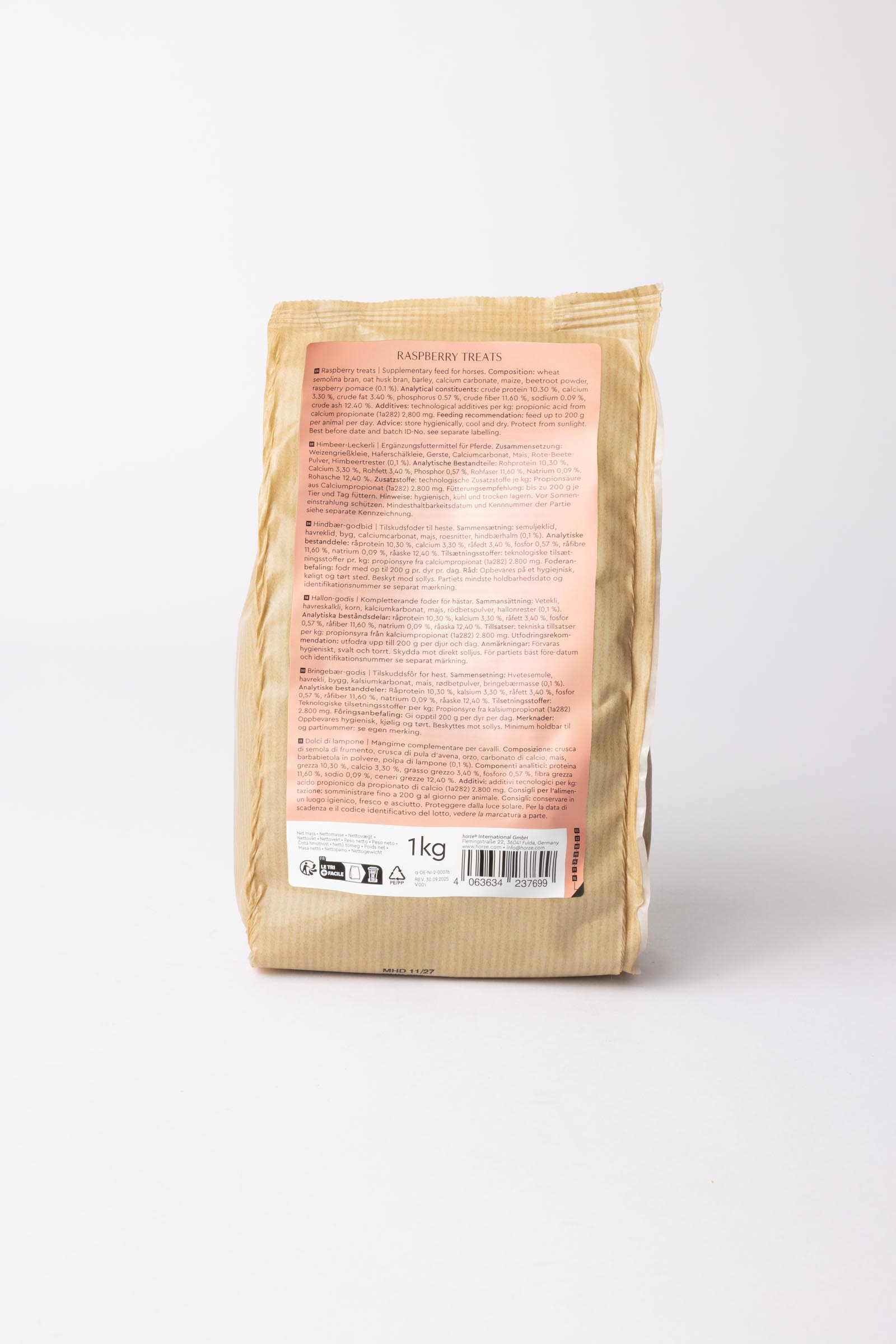 Horze Leckerli Himbeere, 1kg