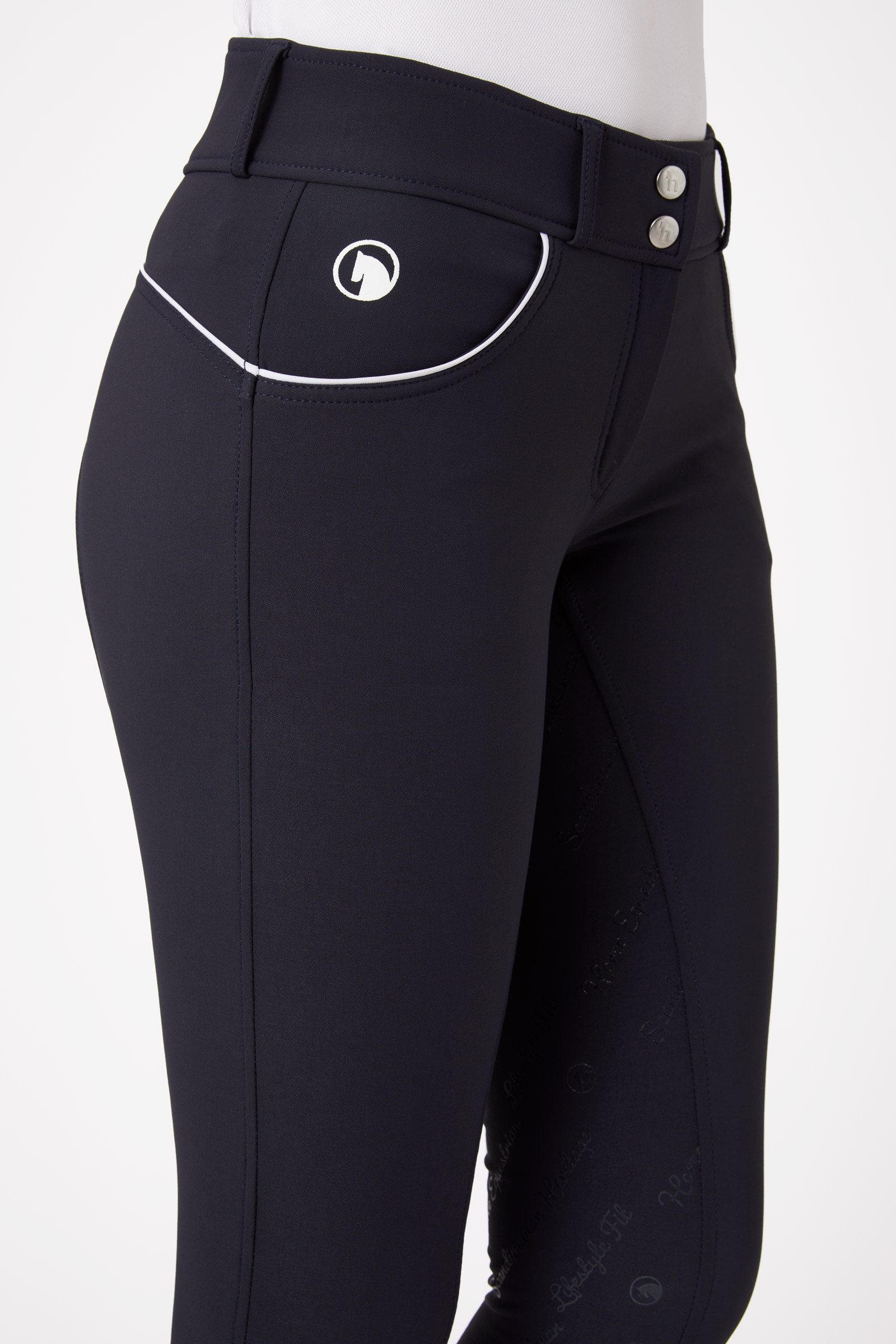 Horze Nordic Performance Damen-Vollbesatzreithose mit Silikongrip, UPF 50+