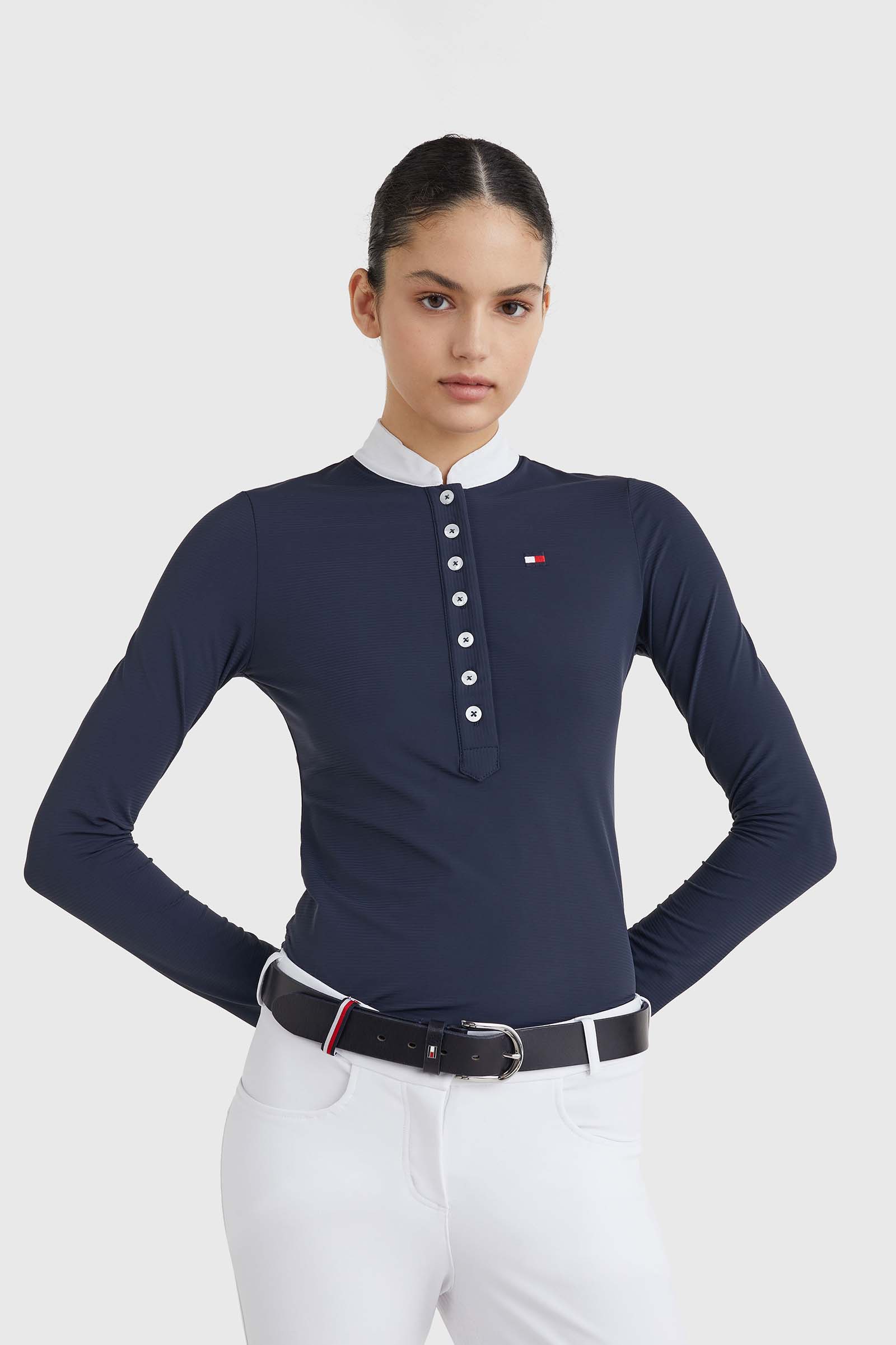 Tommy Hilfiger Equestrian Langarm-Turniershirt