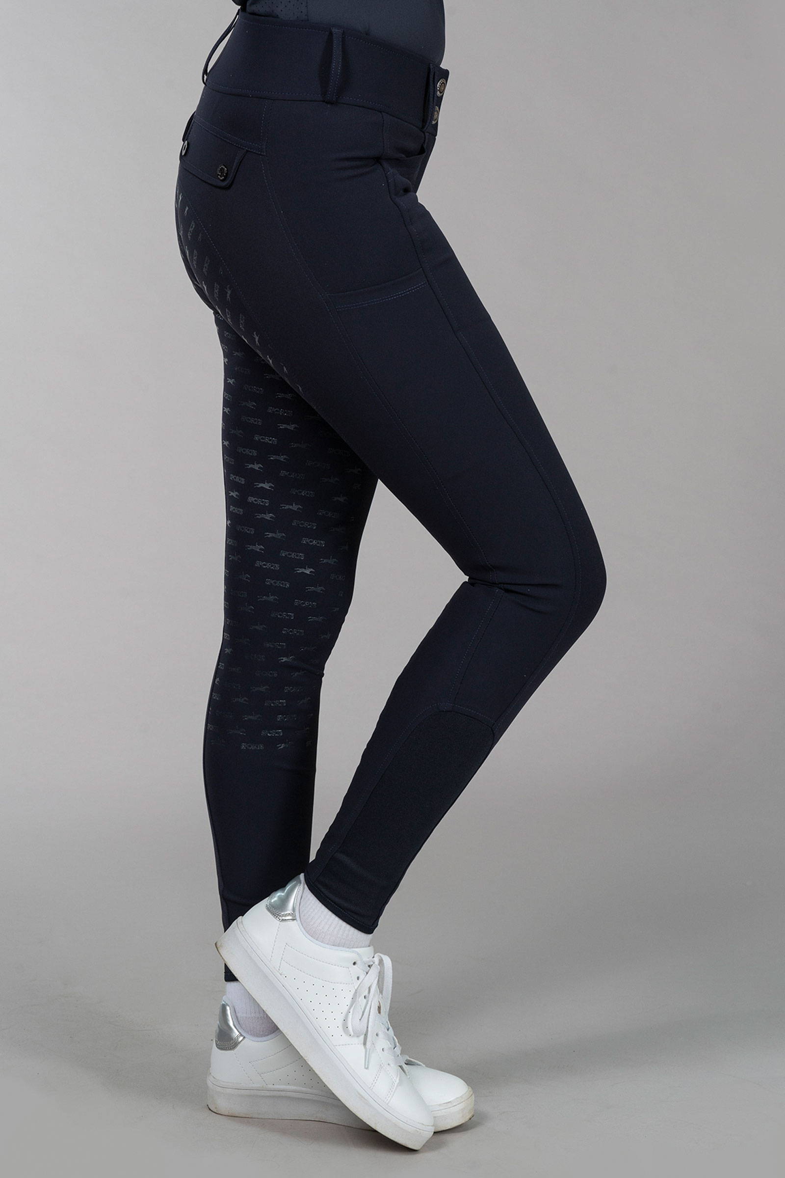 Schockem&ouml;hle Sports Air Sporty Damen-Reitleggings mit Vollbesatz