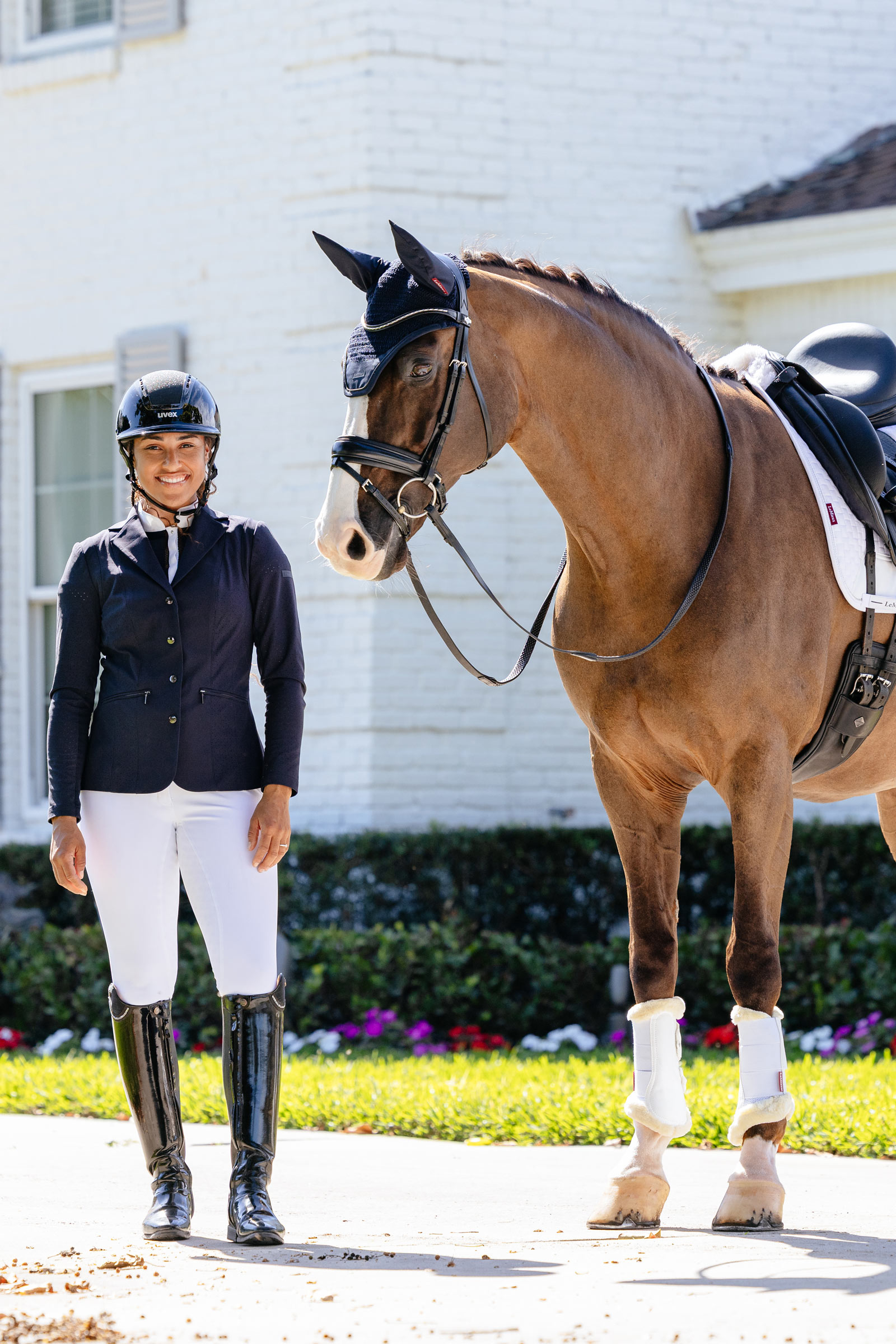LeMieux Puissance Dressurschabracke aus Wildlederimitat