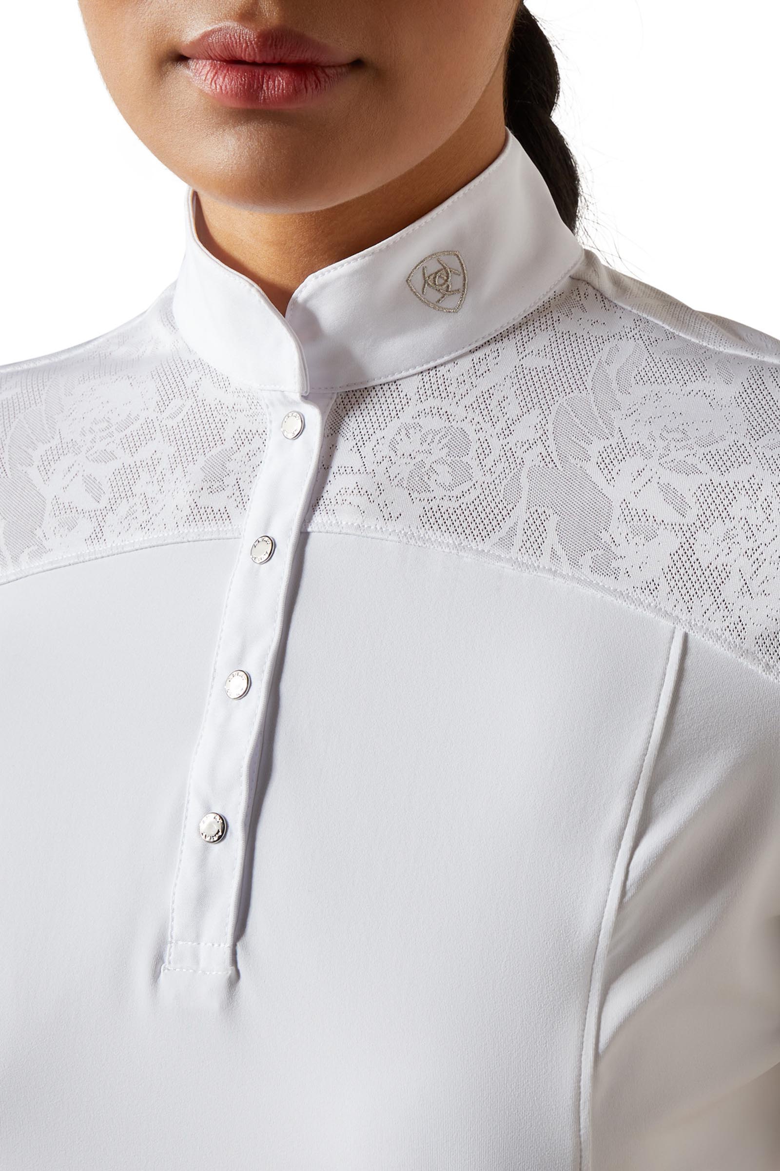 Ariat Bellatrix Damen-Turniershirt mit kurzen Ärmeln