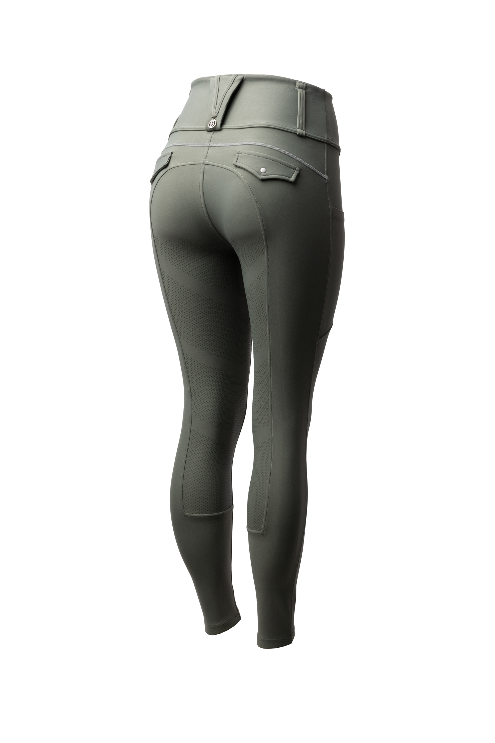 Mulled basil B Vertigo Chiara Vollbesatzreithose mit Kompression und Hybrid-Design  