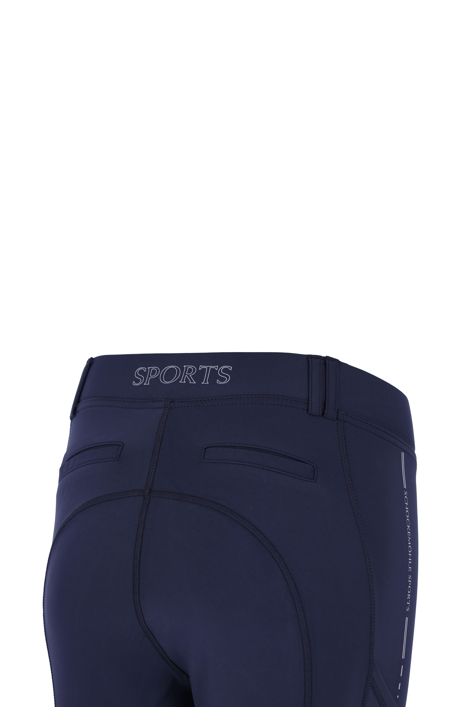 Schockem&ouml;hle Sports New Pocket Damen-Reitleggings Kniebesatz