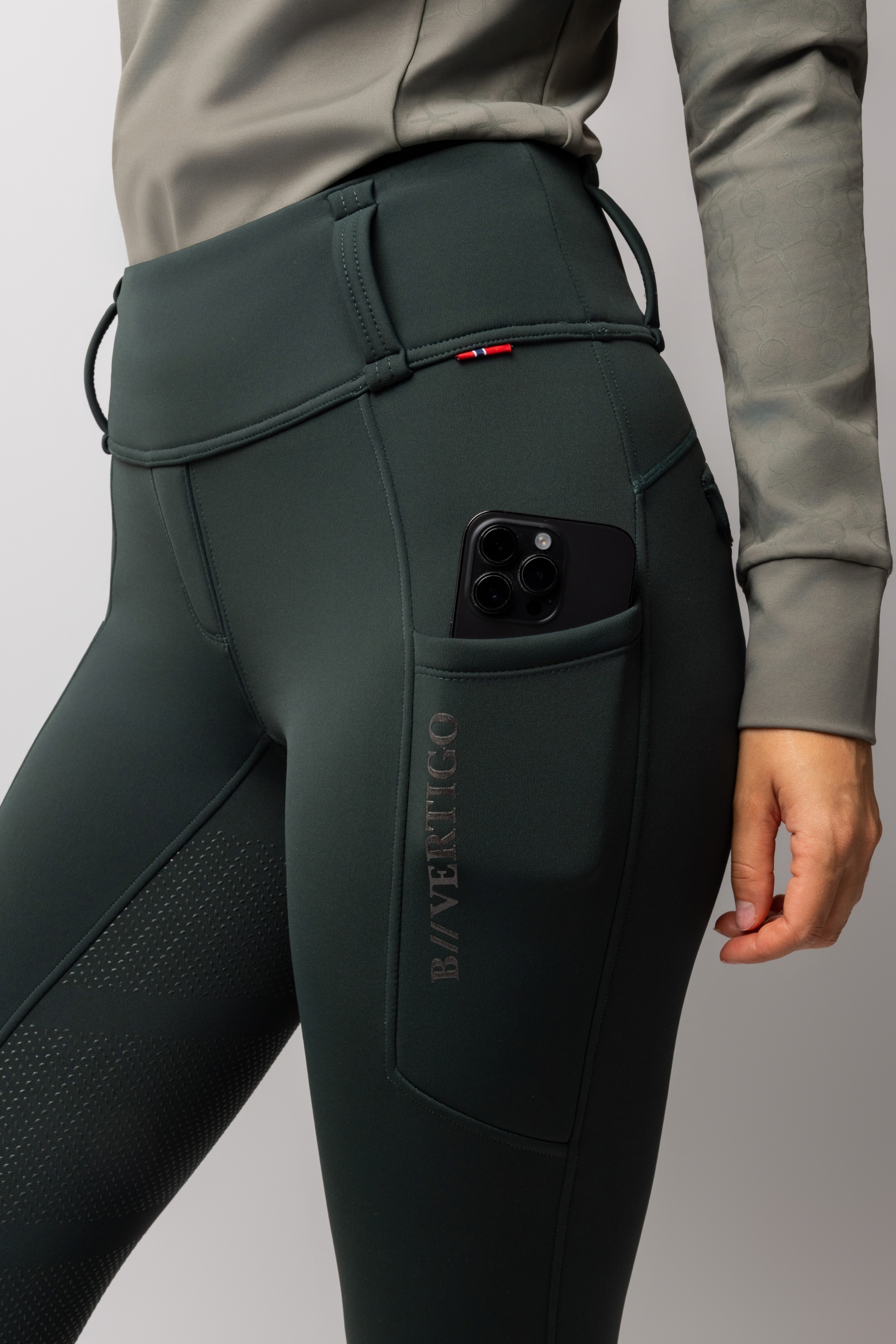 B Vertigo Chiara Damen Kompressions Thermo-Vollbesatzreithose