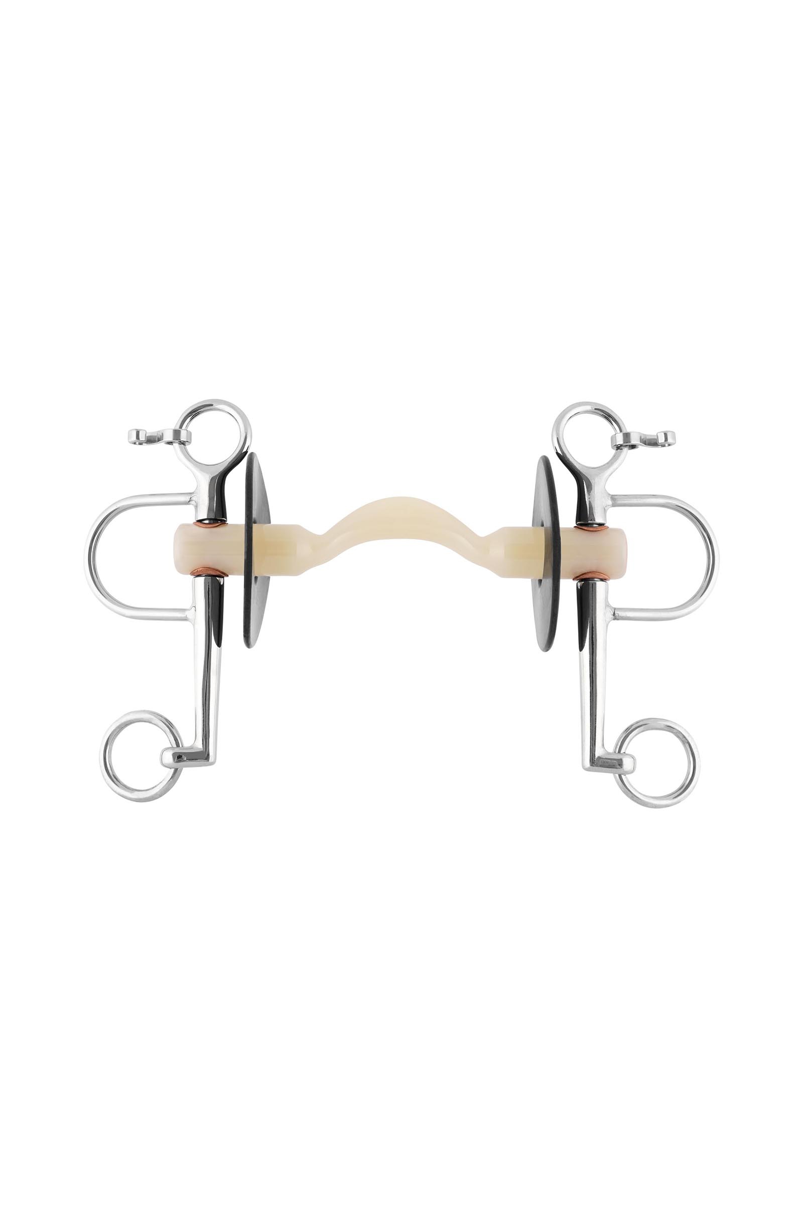 Sprenger Nathe Pelham 20mm mit weicher Stange, Zungenfreiheit & langen Backenstücken (unterer Ring 7cm)