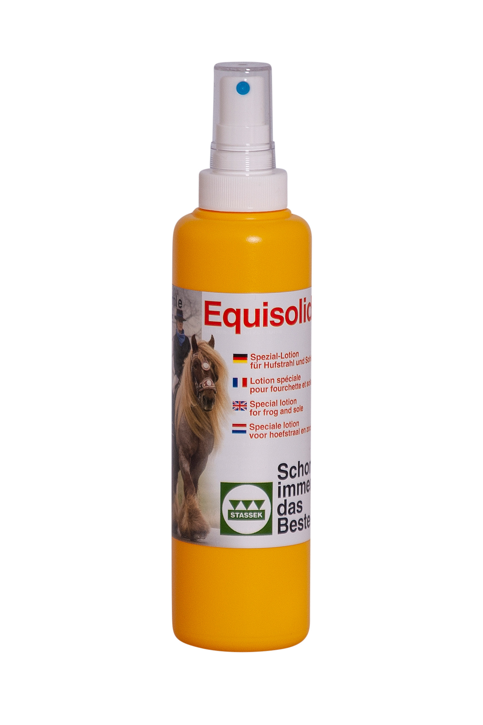 Stassek Equisolid Lotion f&uuml;r Hufstrahl und Sohle mit Spr&uuml;her, 250 ml