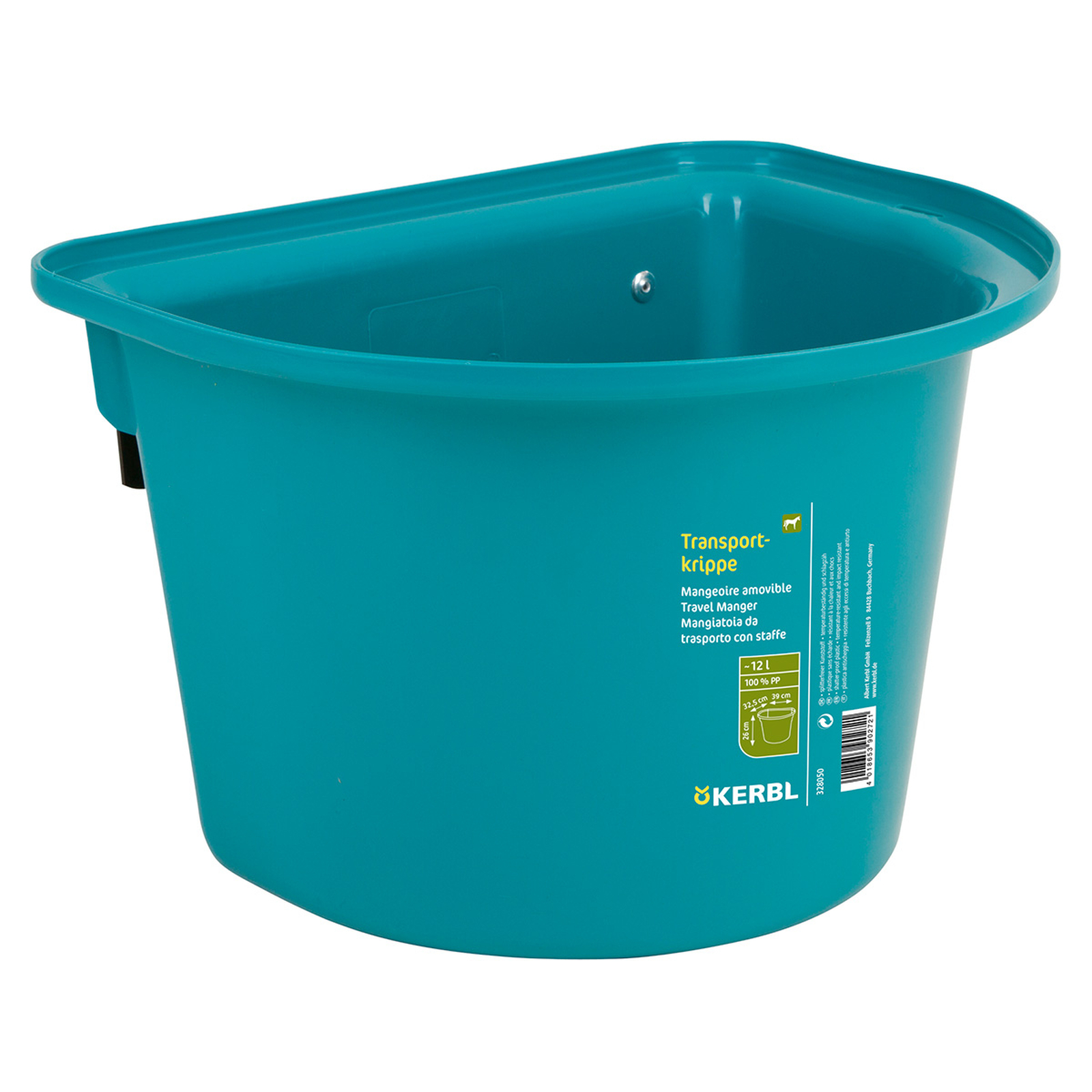 Aquifer Blue Kerbl Transportkrippe 12L, Kunststoff w / Haken-in Kaution