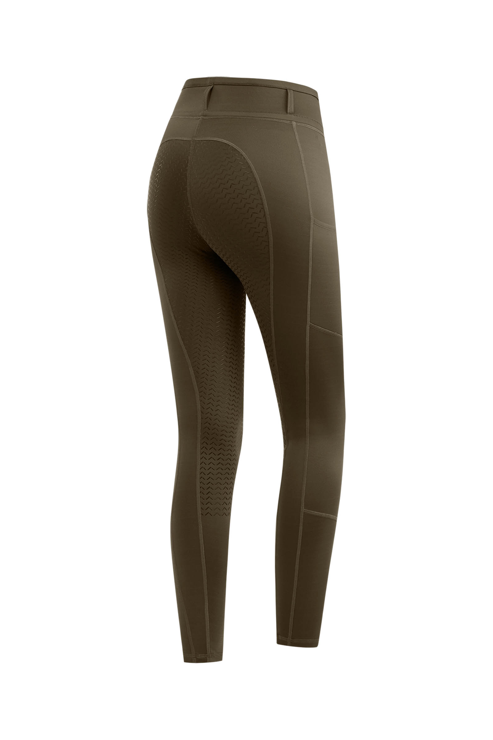 Green Brown ELT Ella Kinder Thermo-Reitleggings