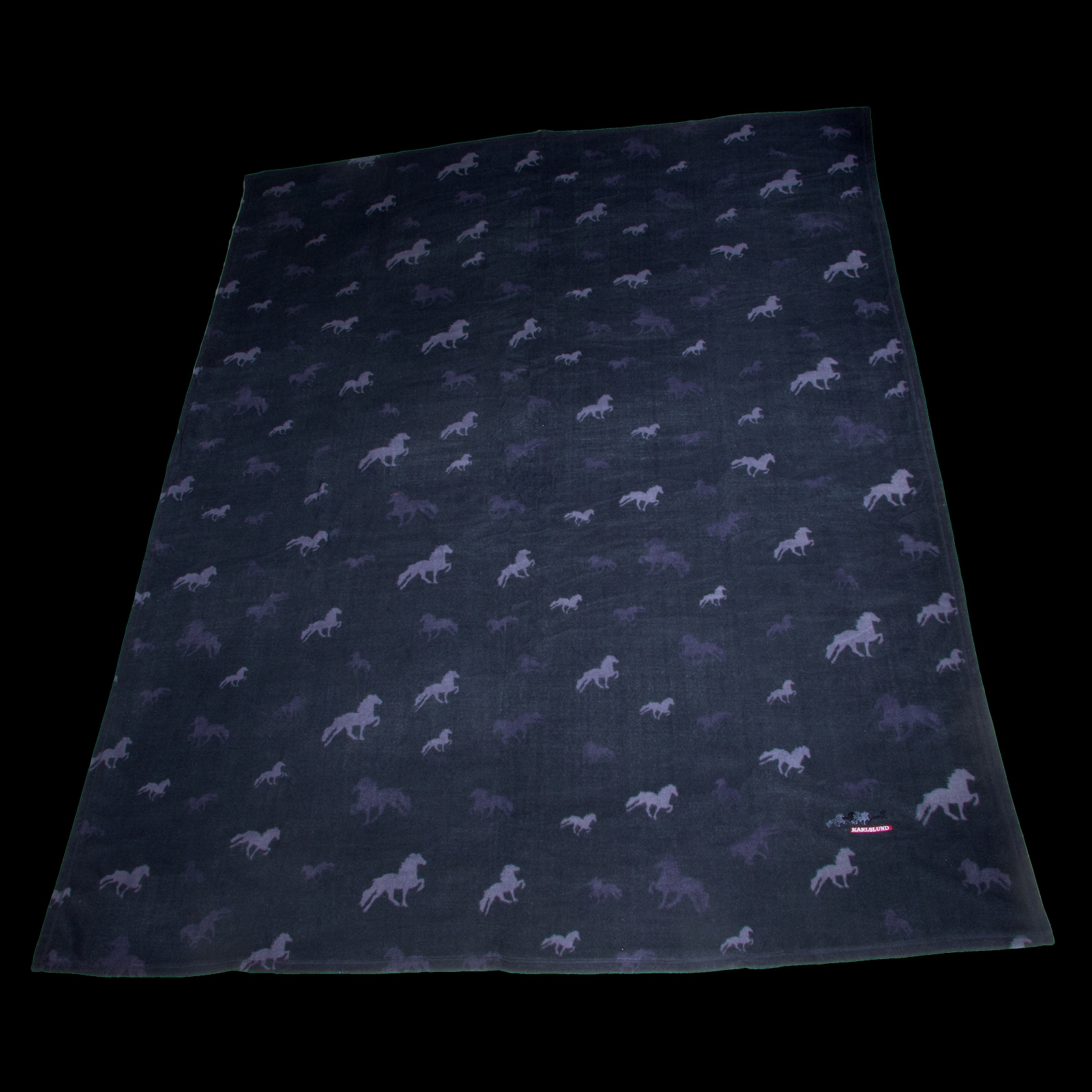 Karlslund Fleece Sofadecke mit Pferd