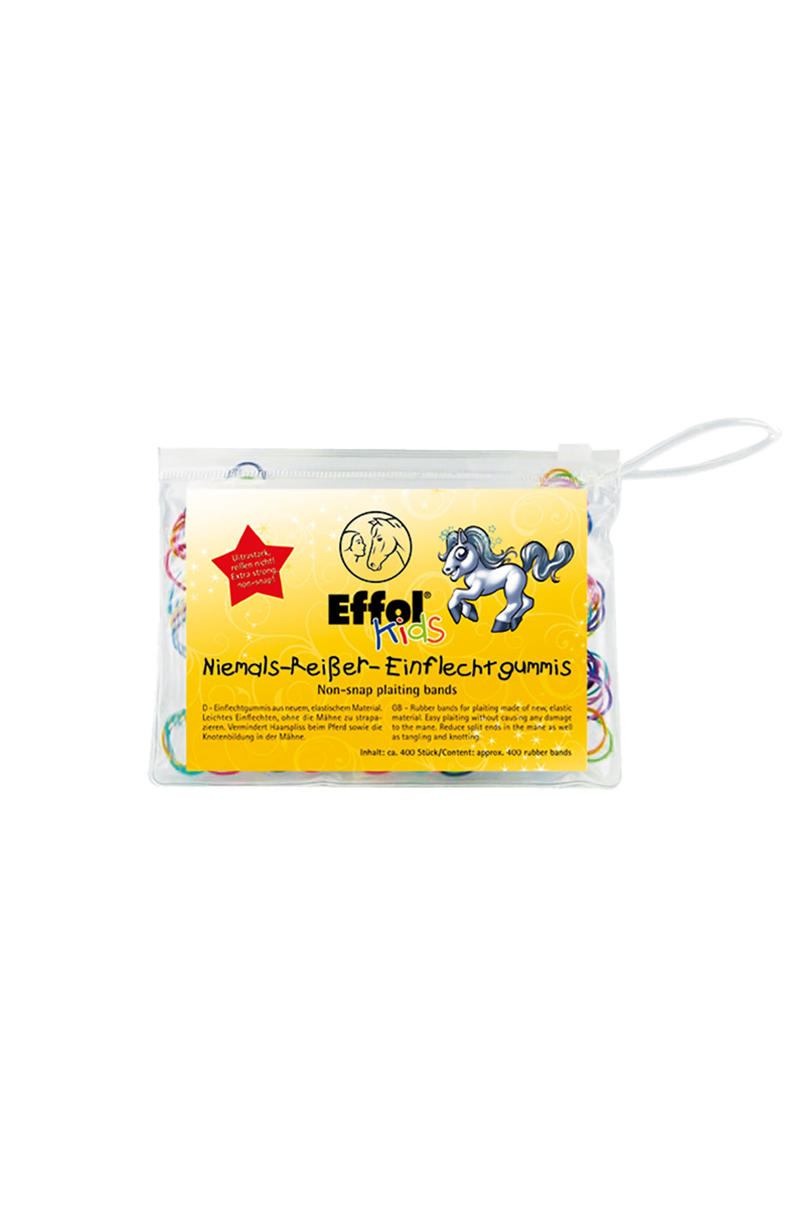Effol Kids Niemals Rei&szlig;er Einflechtgummis, 400 Stk.