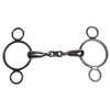 Korsteel Edelstahl French Link 2-Ring Dutch Gag Bit