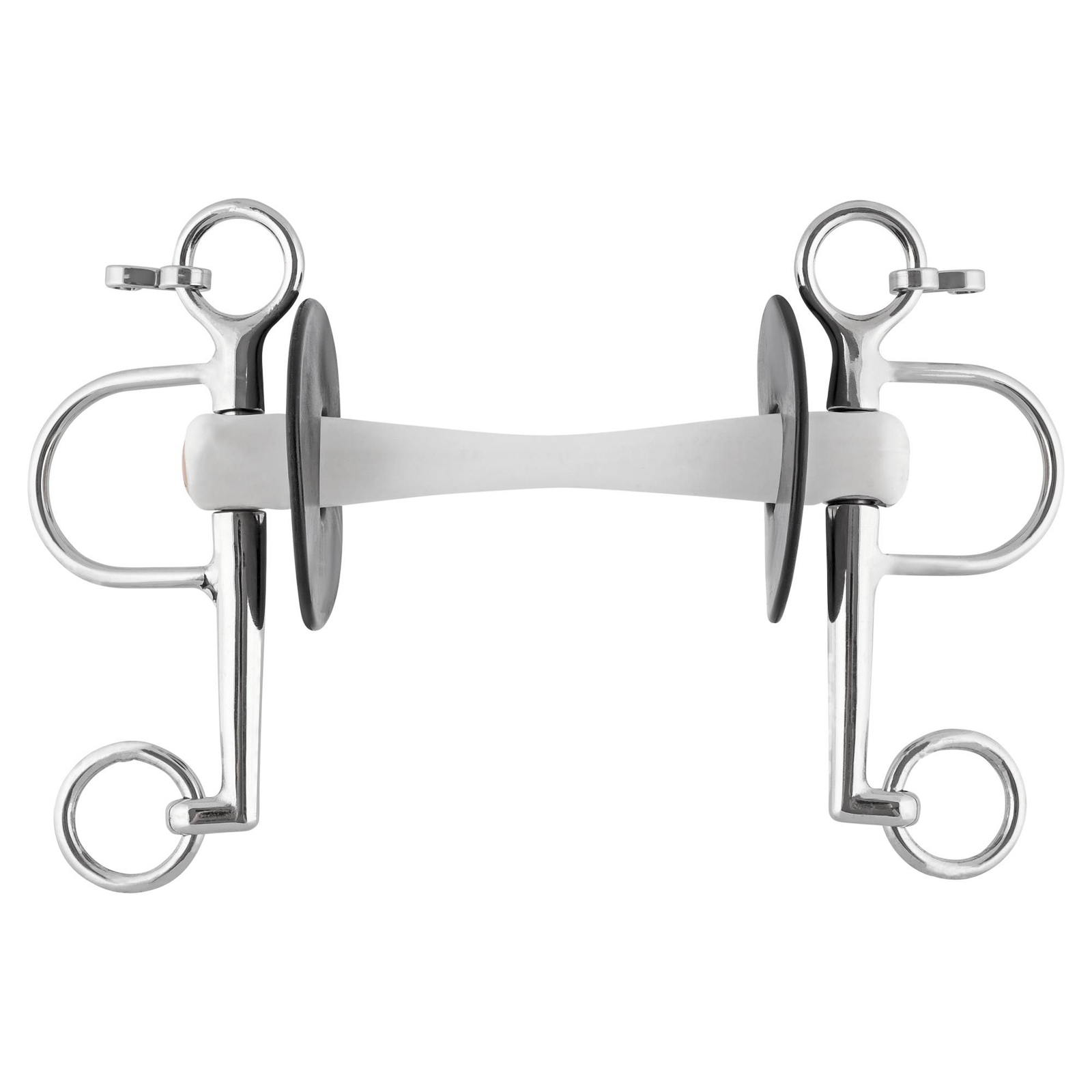 Sprenger Nathe Pelham Gebiss 20mm mit flexibler Stange & kurzen Backenstücken (unterer Ring 5,5cm)