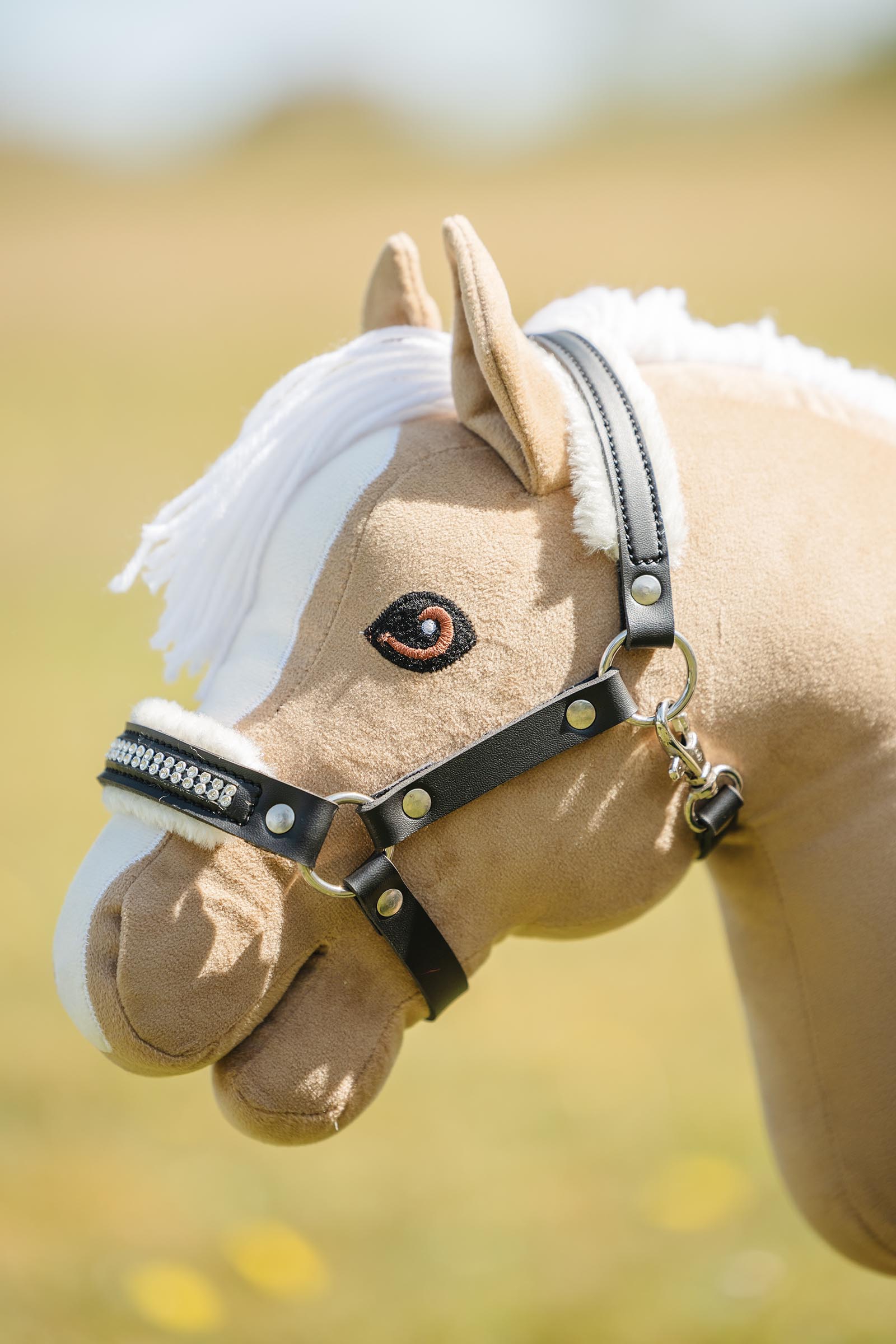 My Hobby Horse Halfter mit Pl&uuml;sch & Steinen