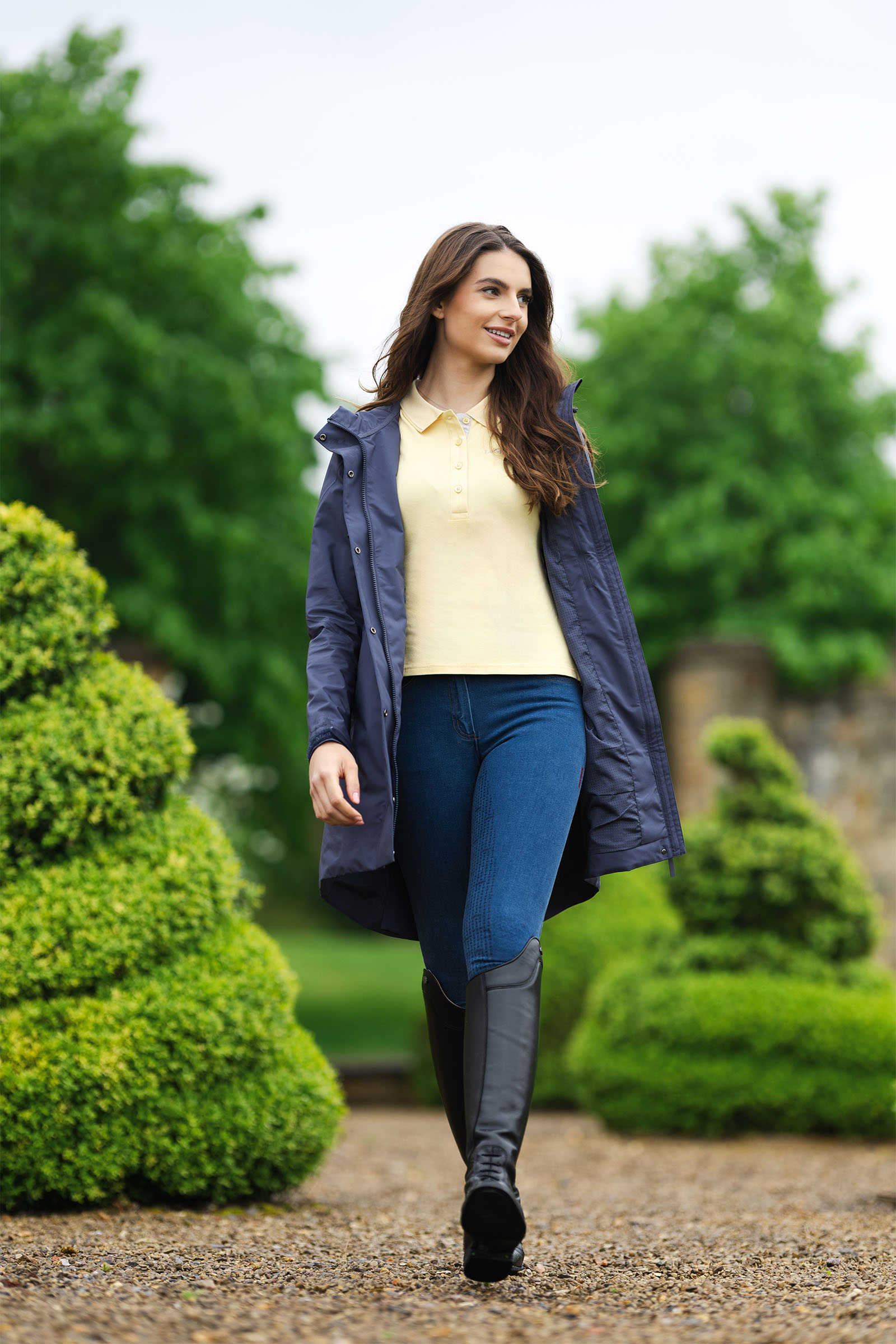 LeMieux Damen Lange Regenjacke Grace