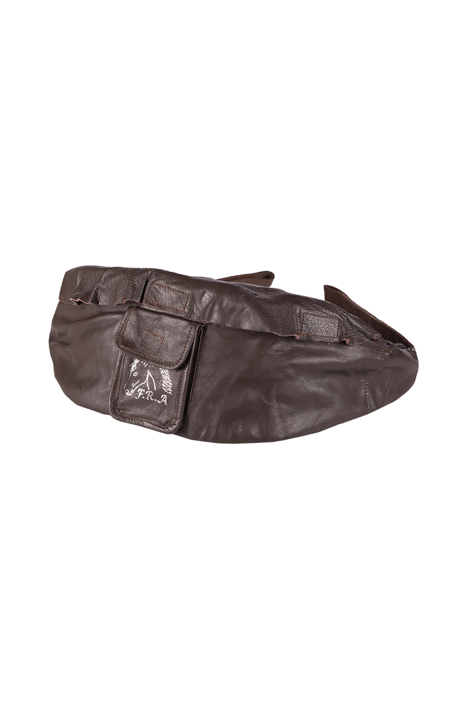 Brown F.R.A. Freedom Riding Articles Taro Satteltasche aus einfachem Leder