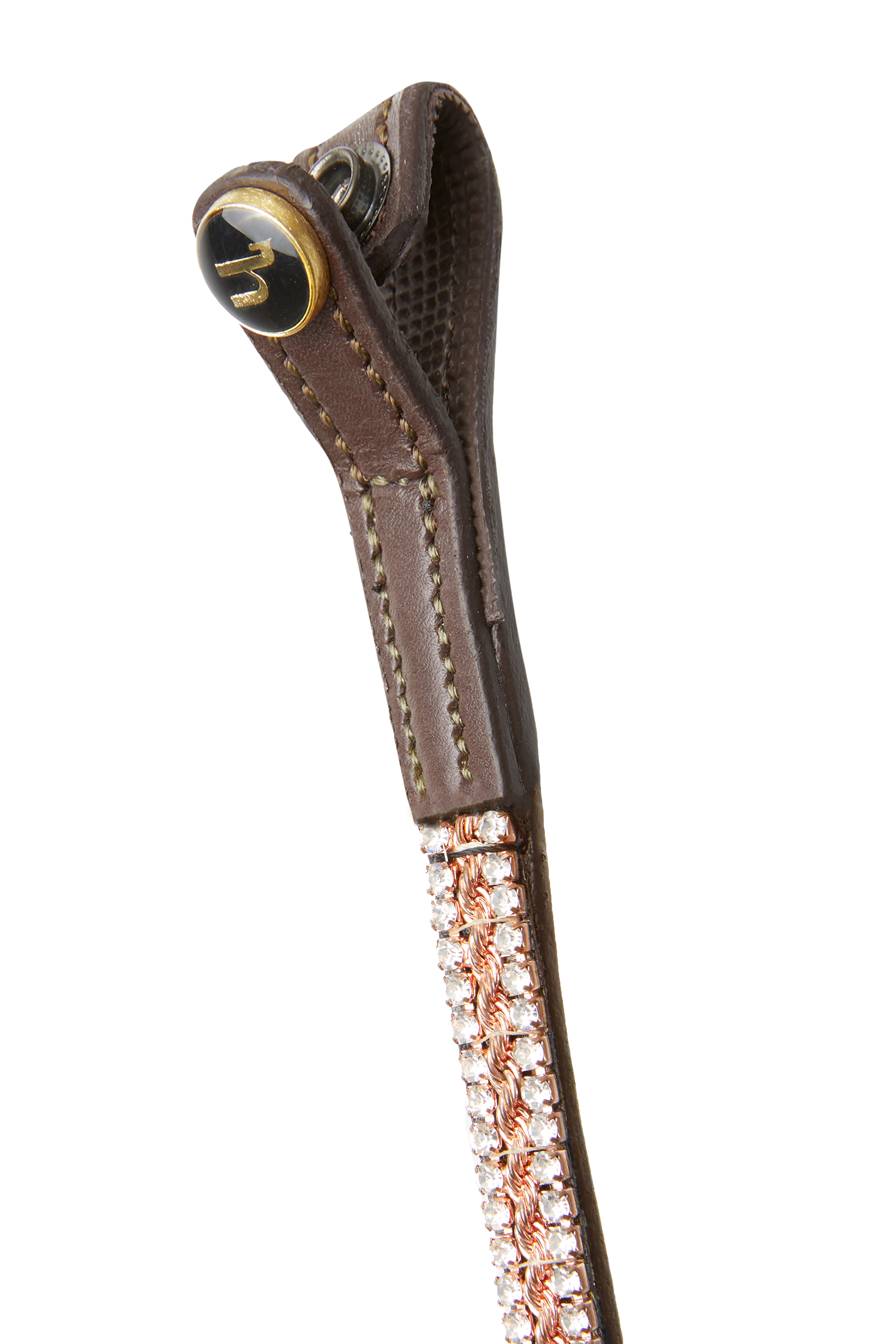 Horze Nancy Stirnriemen mit Kristallen und Flechtdetail