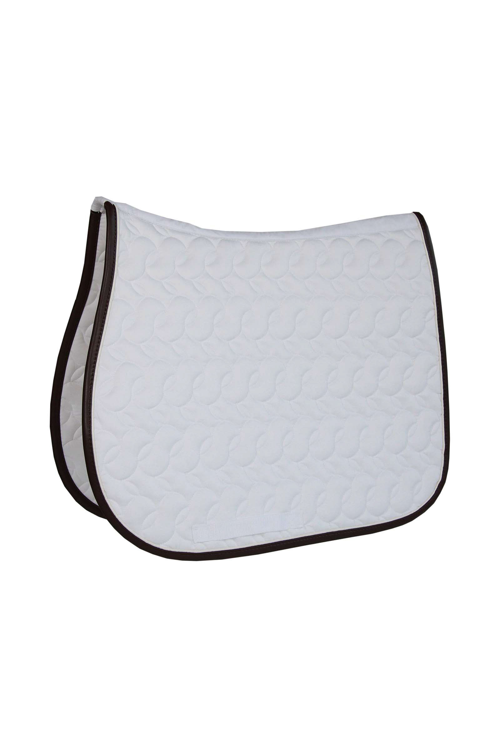 White/White/Brown Kentucky Horsewear Sattelpad Absorb Kein Logo