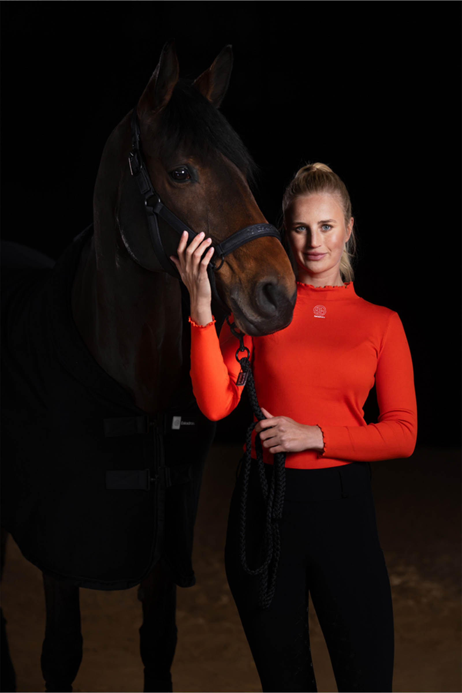 Eskadron Dynamics AW25 Glitzer-Halfter mit Dornschnalle doppelt