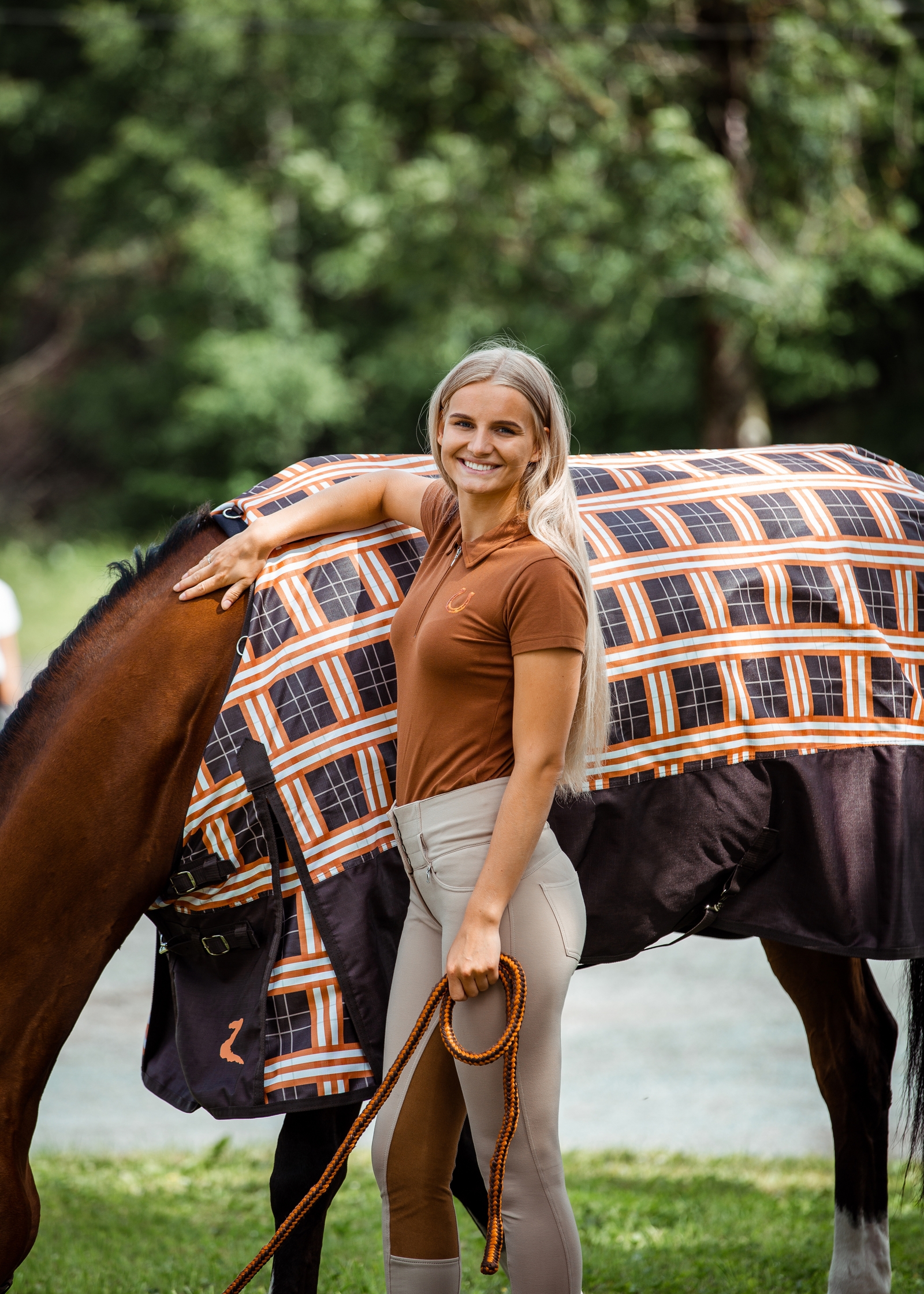 Horze Amy Damen Kurzarm-Poloshirt mit Baumwollstretch