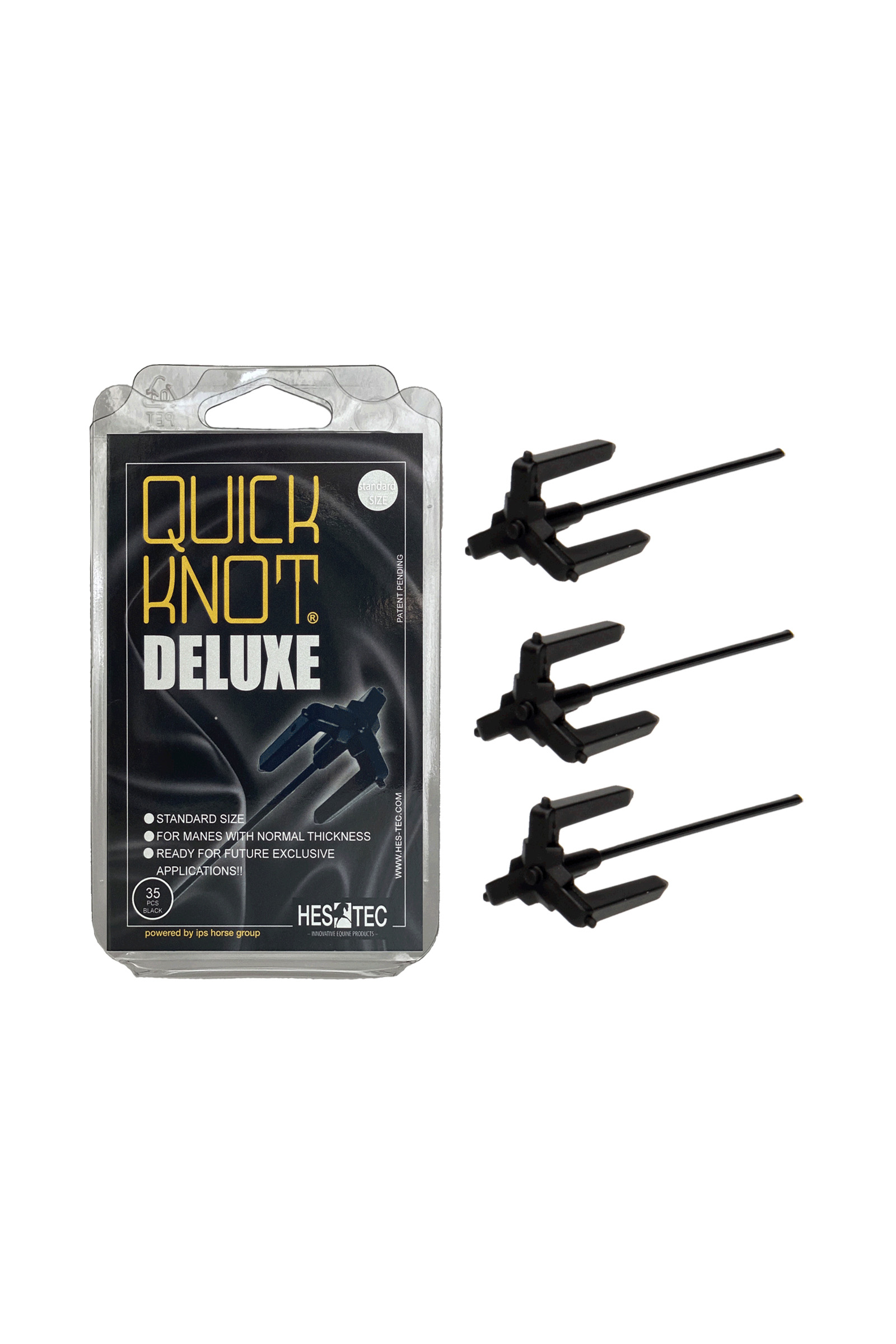 black Quick Knot Deluxe Flecht-Hilfe, Standard