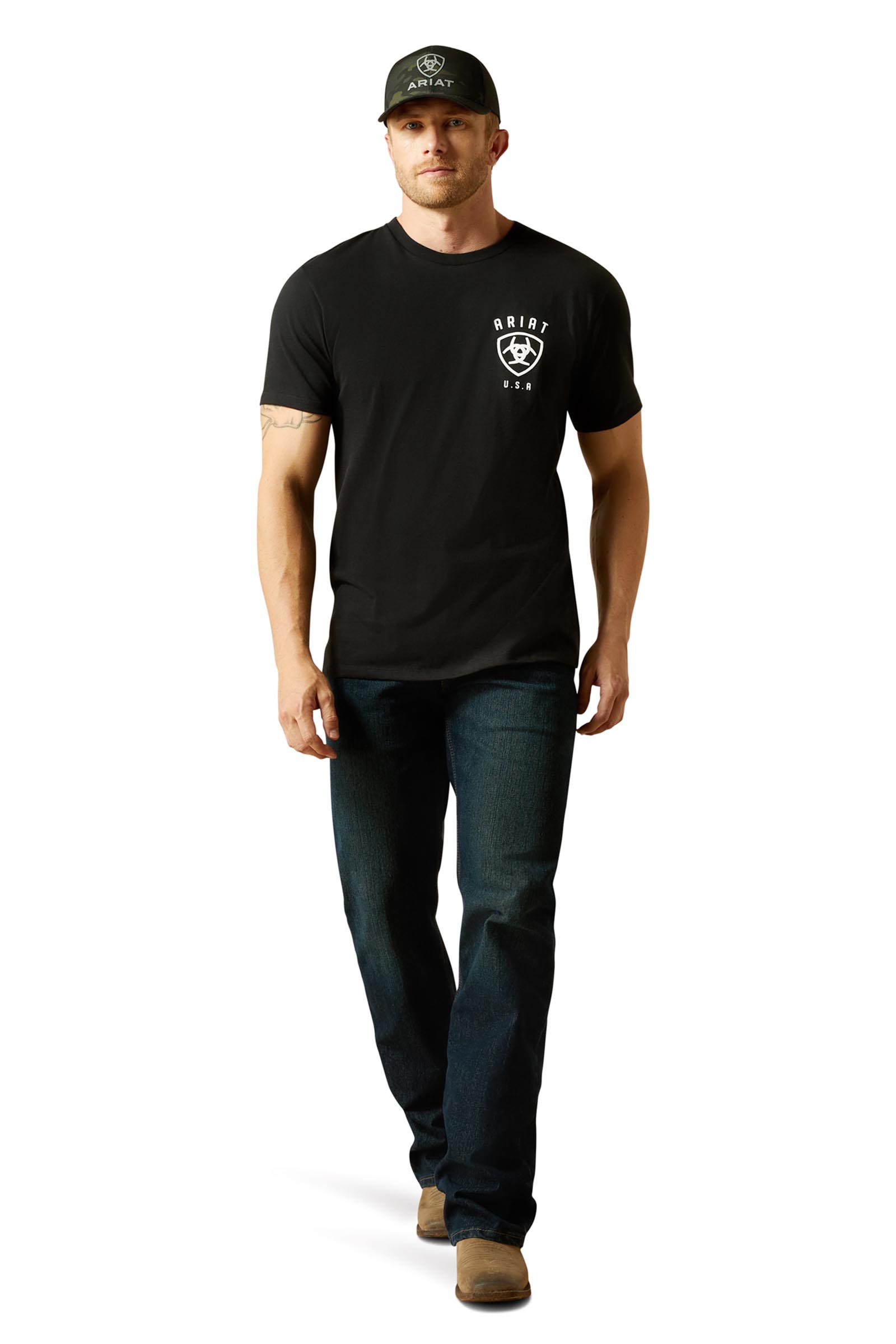 Ariat Faded Bull Herren T-Shirt