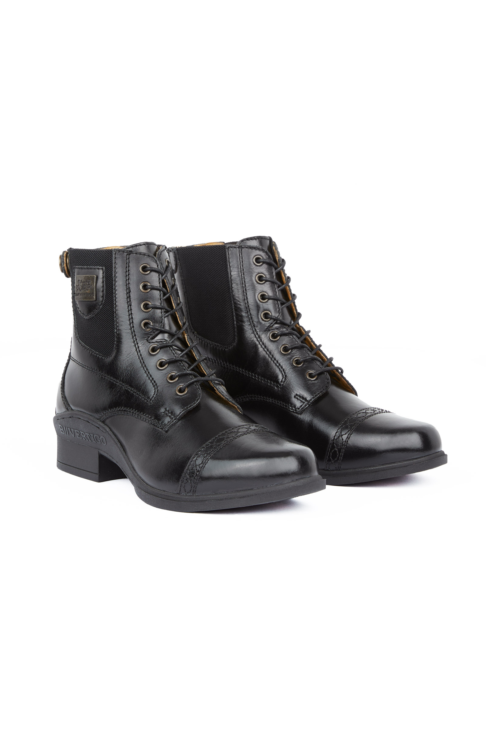 B Vertigo Jupiter Geschnürte Damen Lederreitstiefeletten