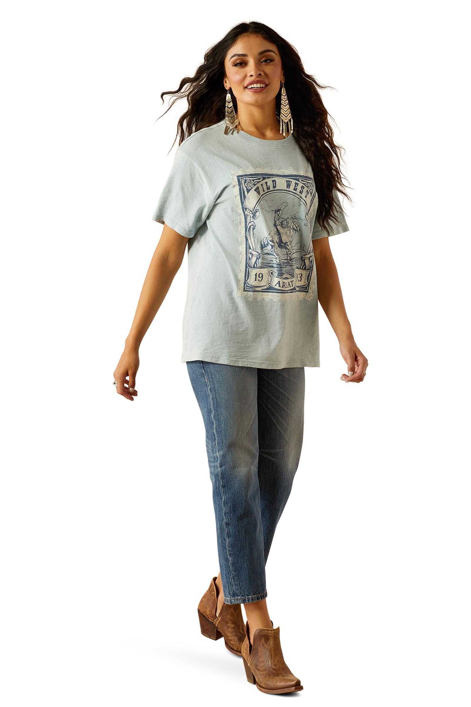 Ariat Wild West Stamp Damen T-Shirt