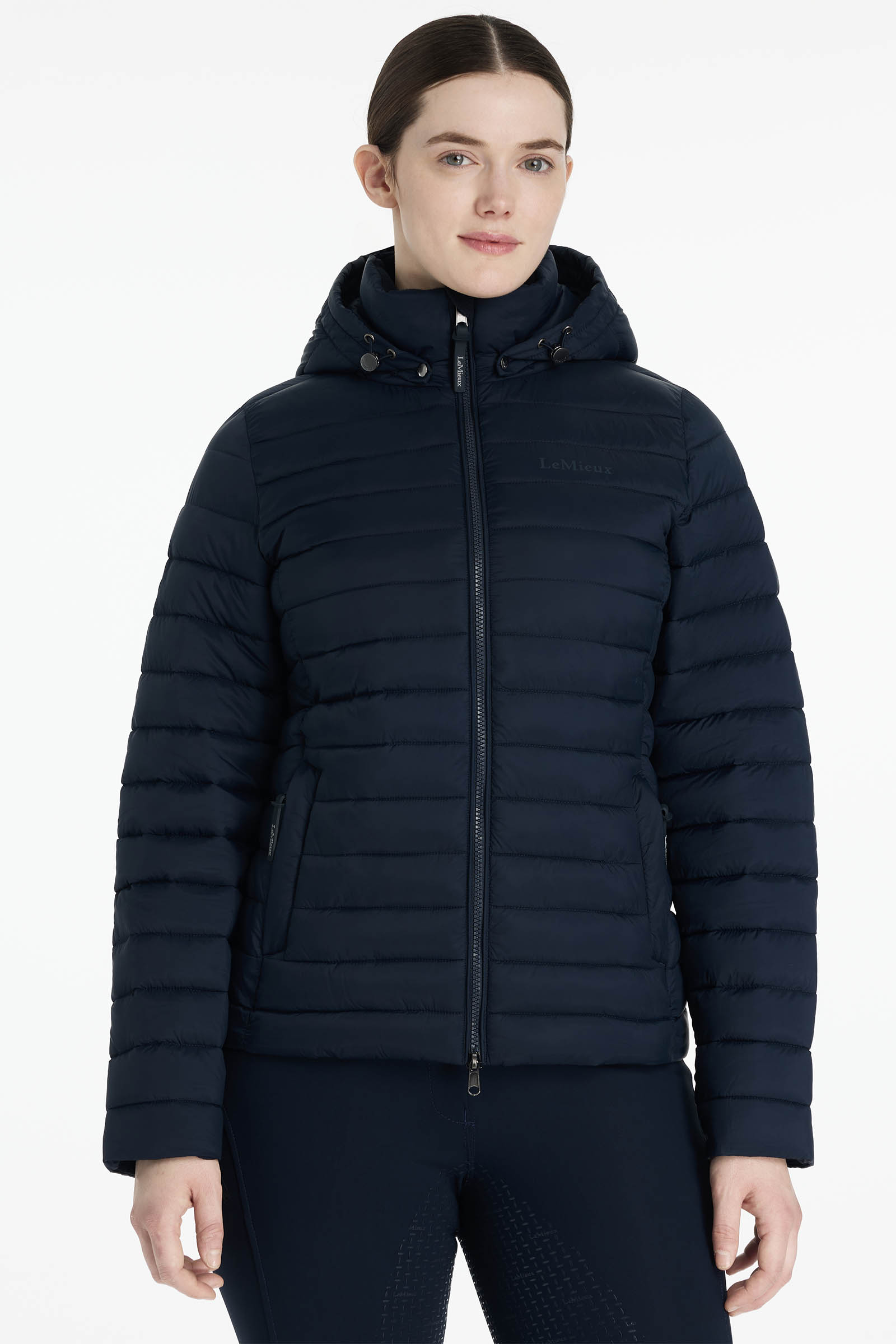 LeMieux Rose Damen-Steppjacke mit Kapuze