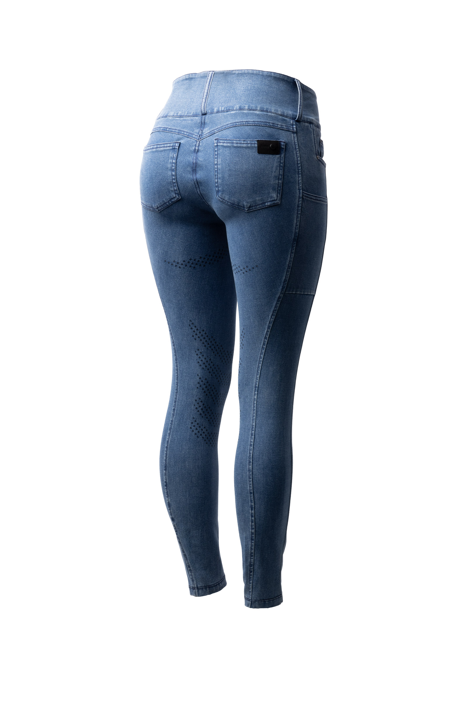 Horze Carolyn Damen Denim Vollbesatzreithose  