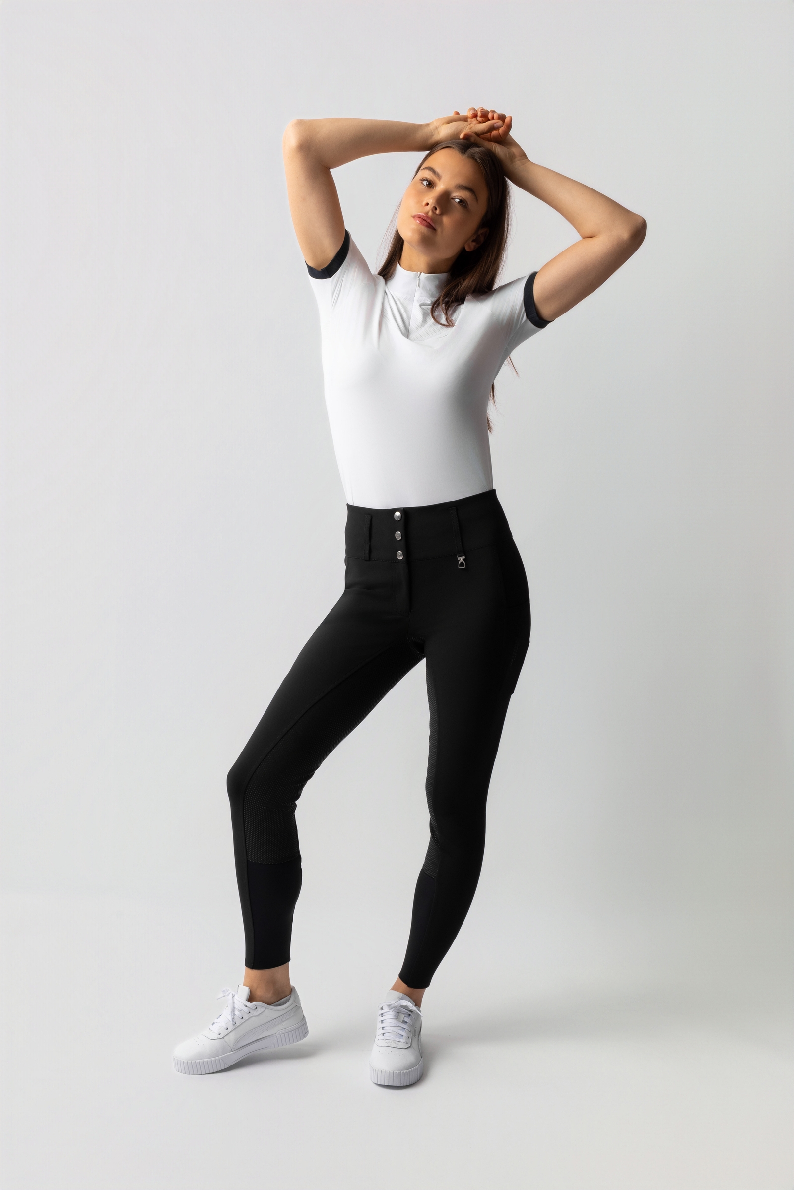 Horze Leonie Damenreithose mit Vollbesatz aus Silikon UPF 40+