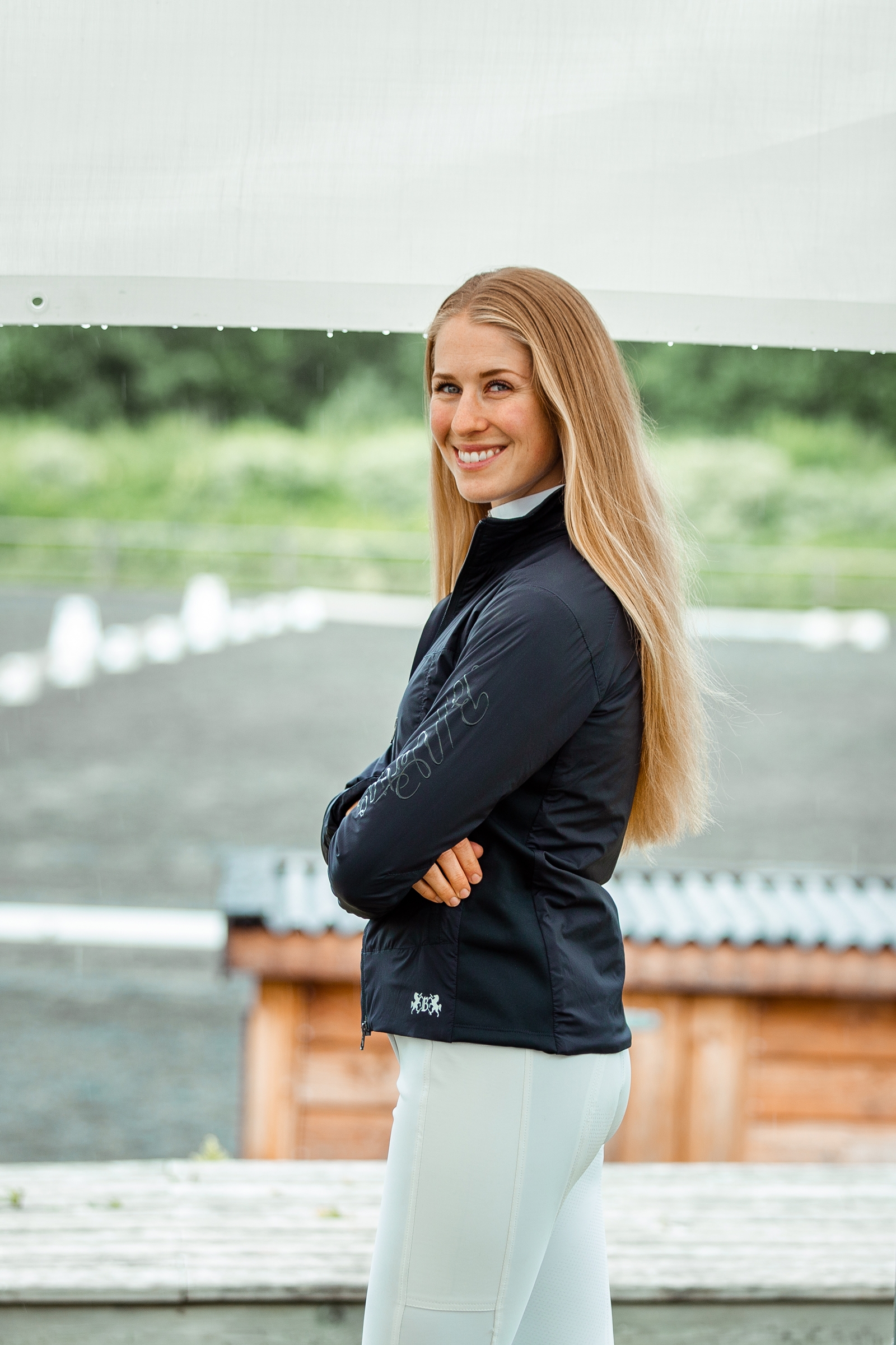B Vertigo Christine Gef&uuml;tterte Damen Reitjacke