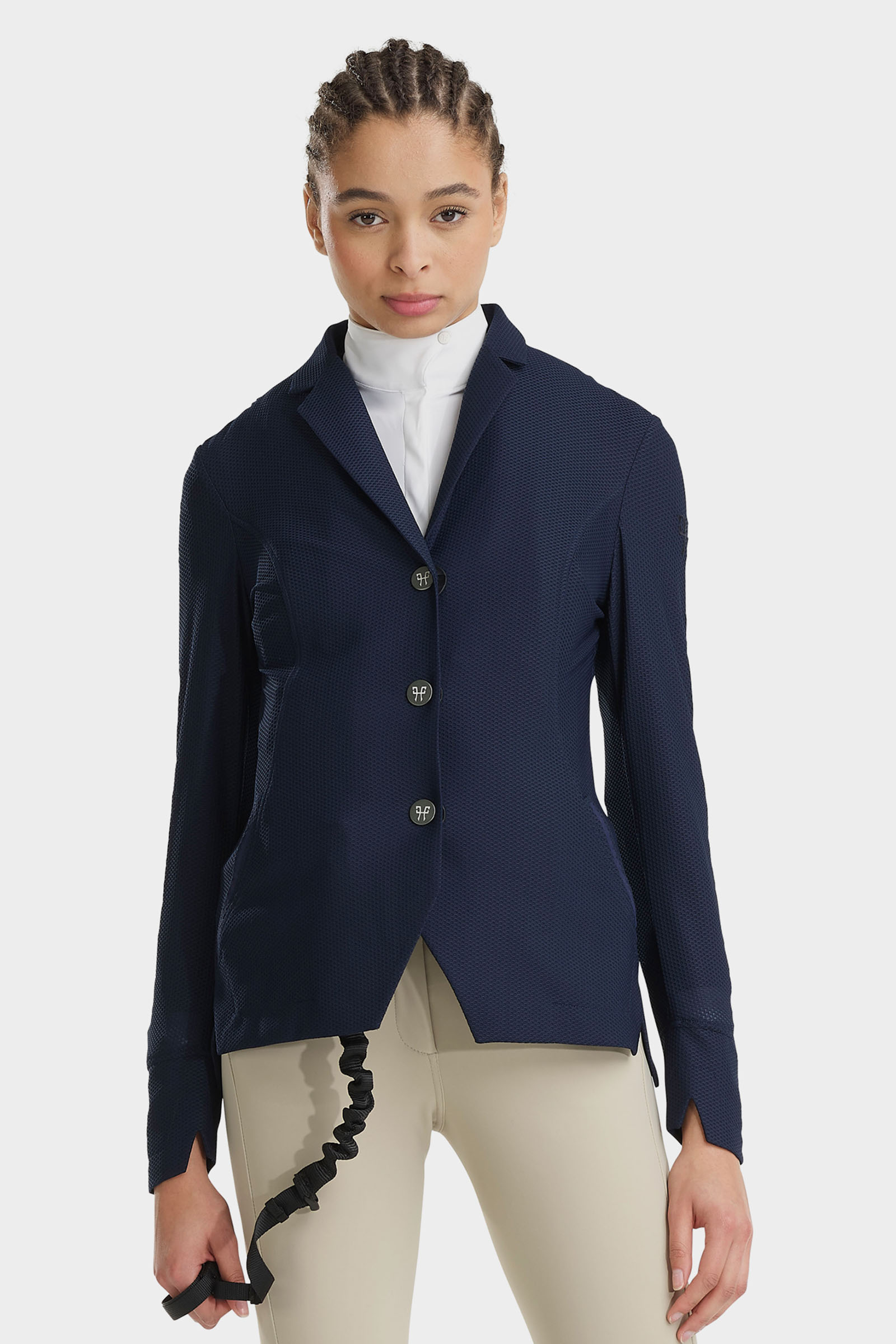 Navy Horse Pilot Aeromesh Damen Turnierjacket