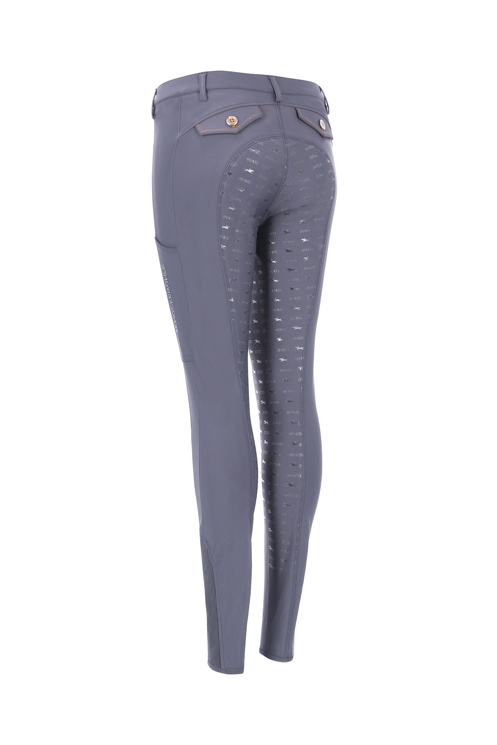 grey Schockemöhle Sports Electra II Damen-Vollbesatzreithose